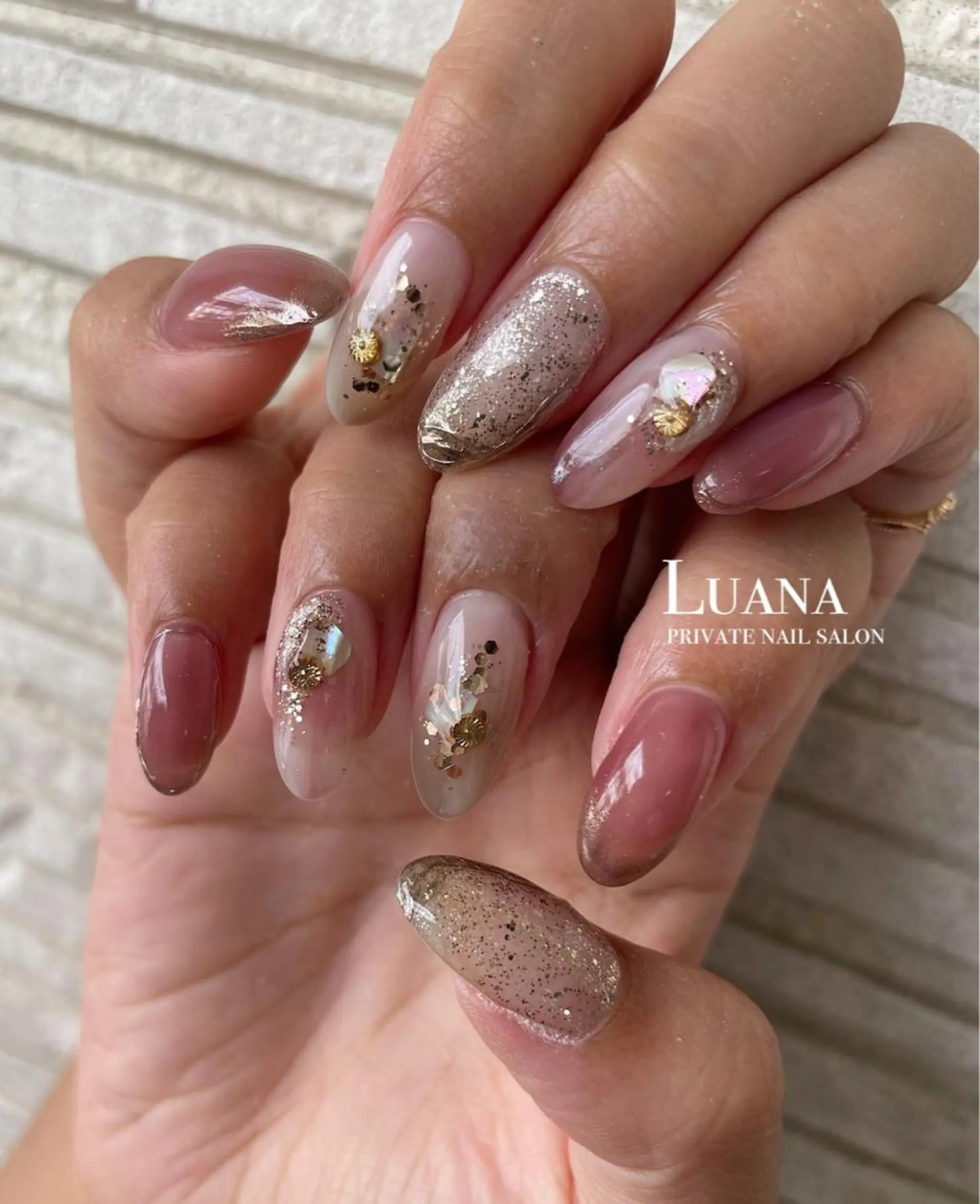ロング カラー メンズ ネイル マツエク・マツパ アイブロウ アートネイル ニュアンスネイル ハンドネイル nail salon neigeのネイルデザイン