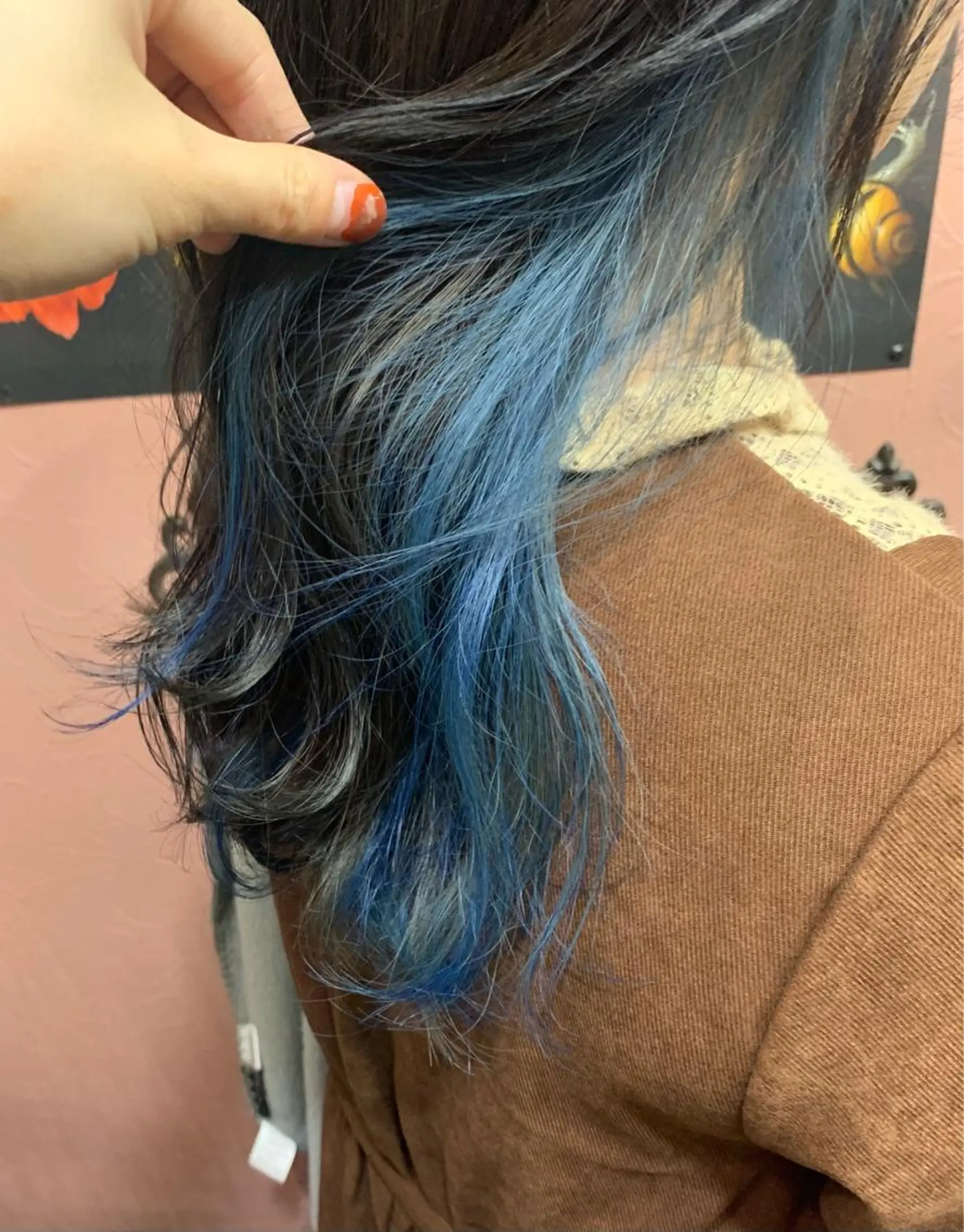 セミロング カラー ブリーチ インナーカラー サダハルカ |chouetteのヘアスタイル