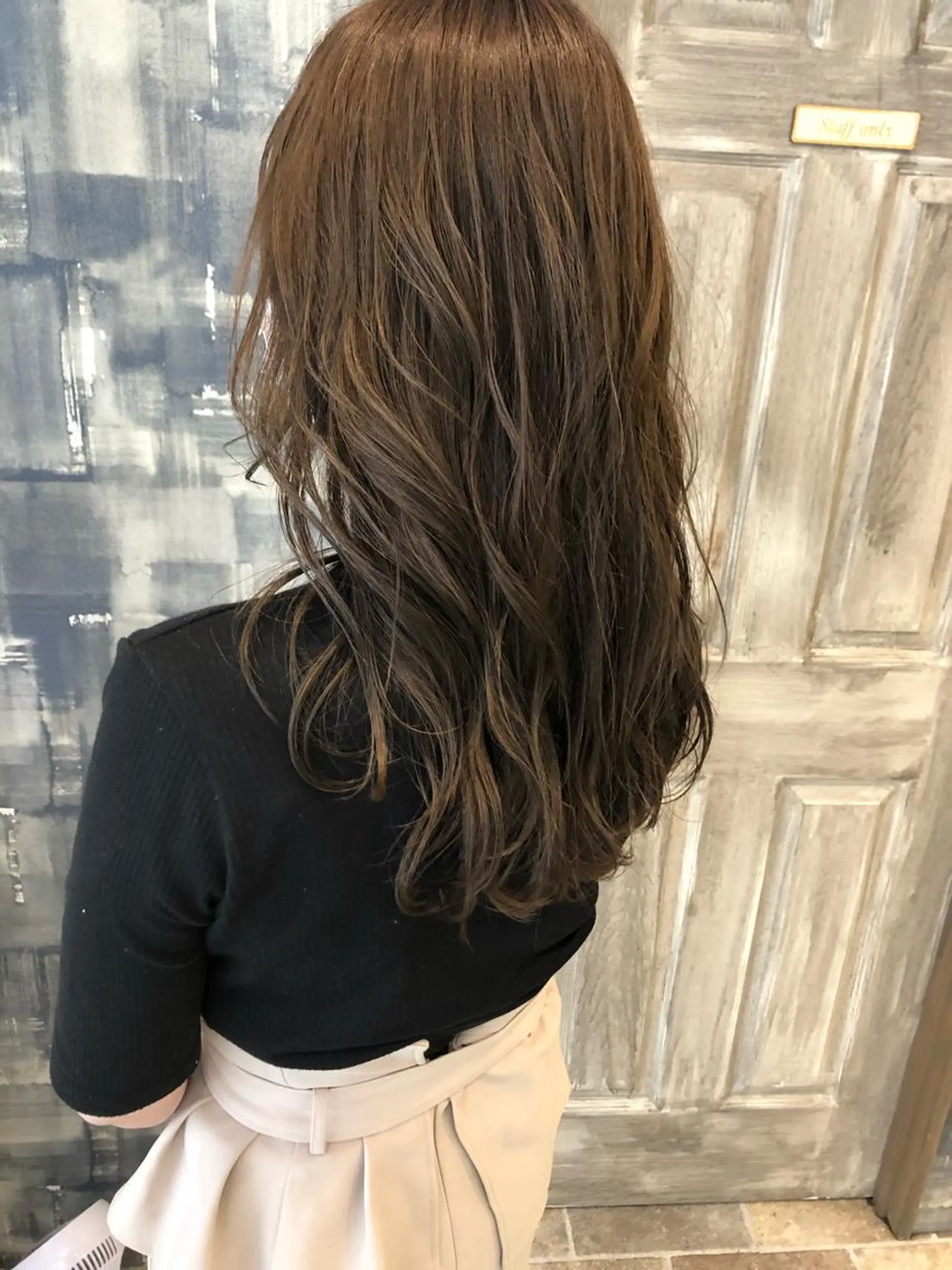 ロング カラー グレージュ カット ヘアカラー トリートメント hair  design  ALBERO所属・日高 香織のヘアスタイル