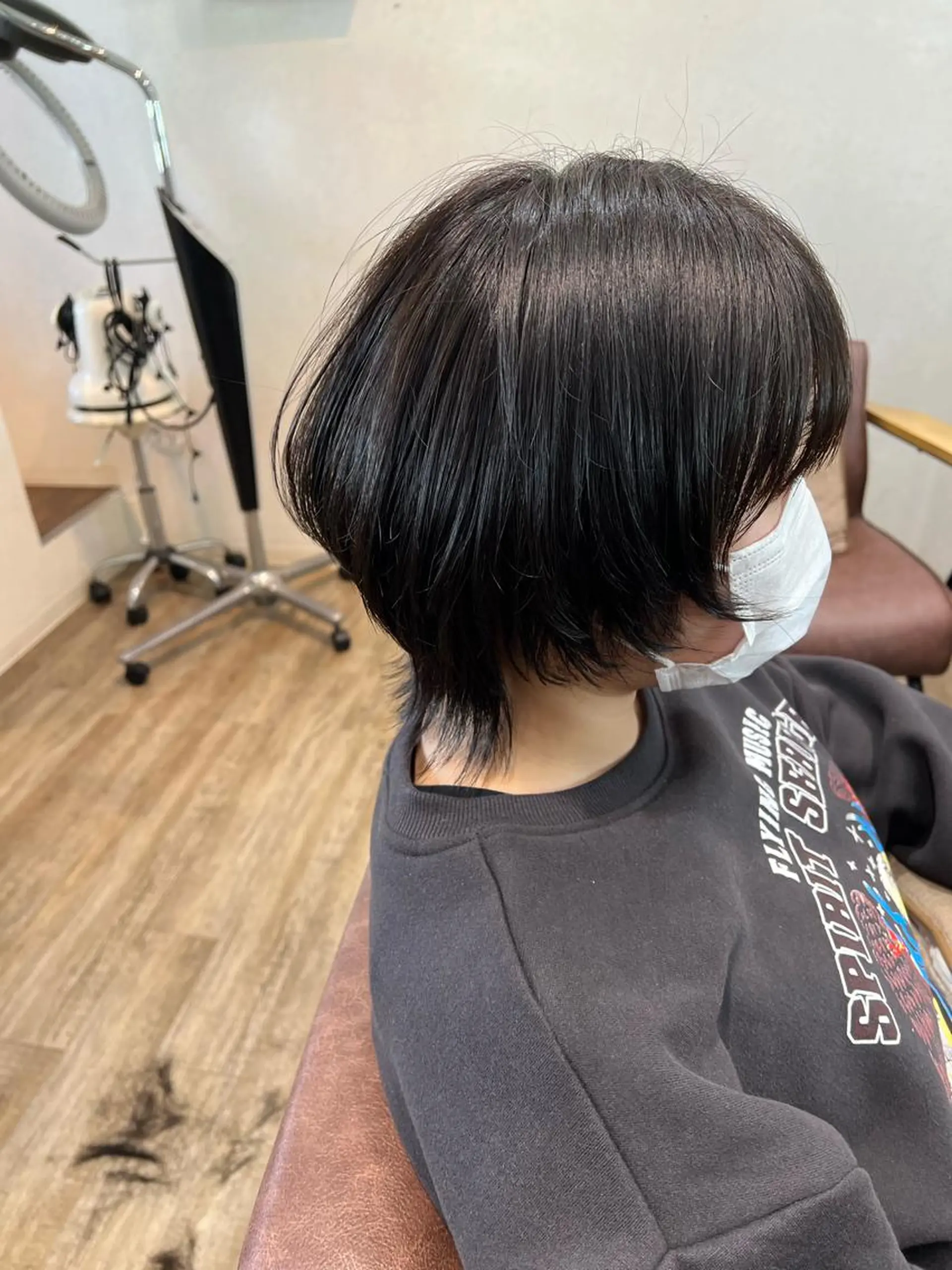 ショート カラー くびれヘア 顔周りカット レイヤーカット ショートヘア ウルフカット カット トリートメント ブリーチ/髪質改善/ レイヤー/YUTO‎のヘアスタイル