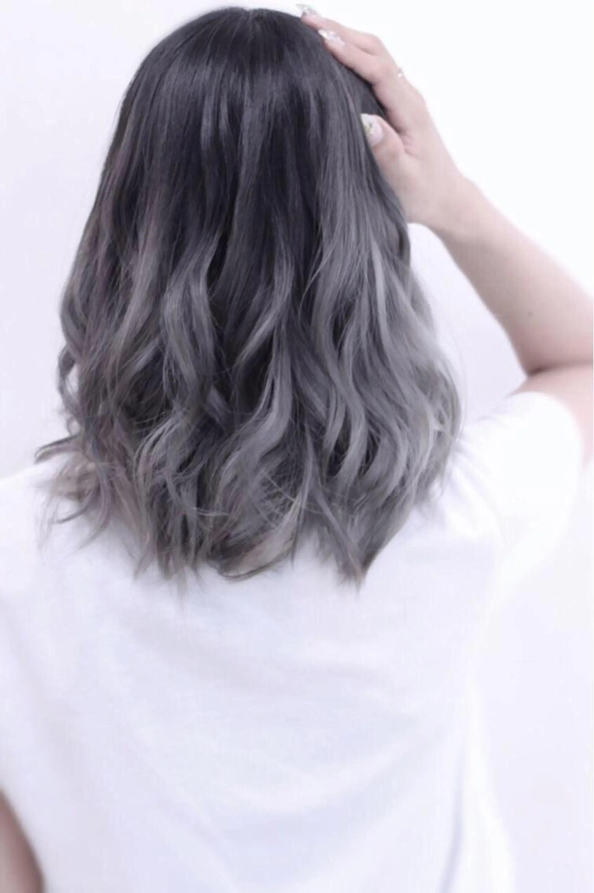 ロング カラー チビ編み込みエクステ シールEXどぅ〜すのヘアスタイル