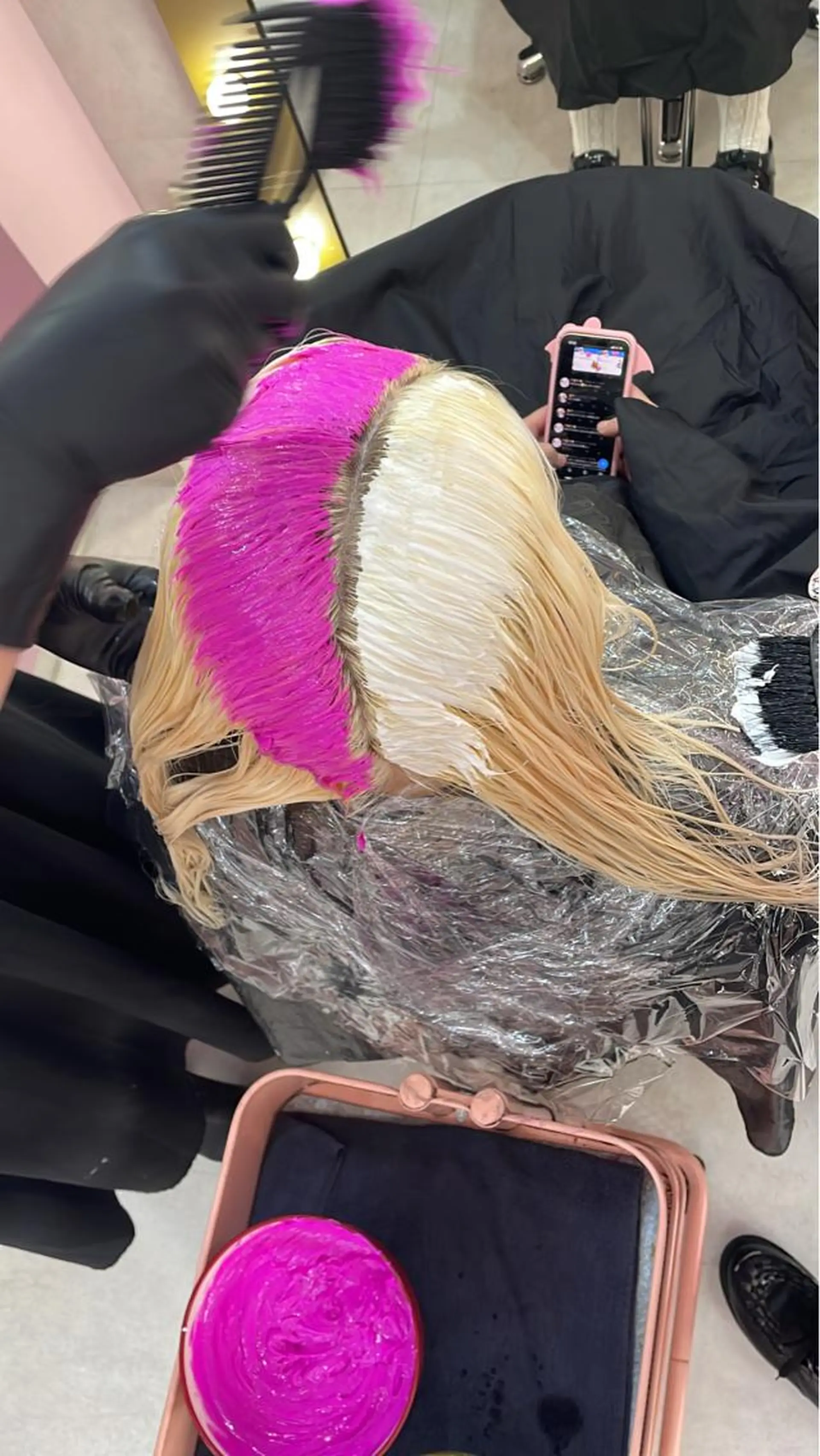 セミロング ヘアカラー トリートメント ❄️💛エクステ ブリーチ❄️yukiのヘアスタイル