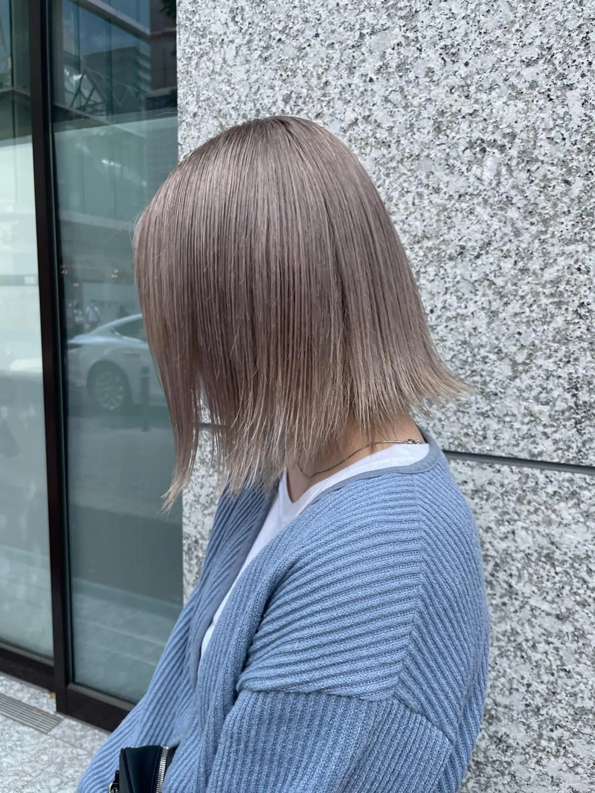ショート カラー ヘアアレンジ AiM エイム　韓国レイヤーのヘアスタイル