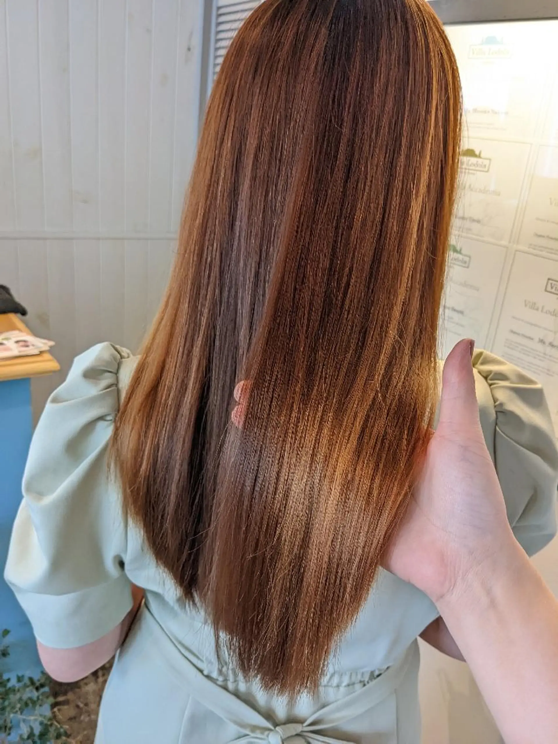 ロング パーマ 髪質改善 トリートメント 縮毛矯正 中野 雅子のヘアスタイル