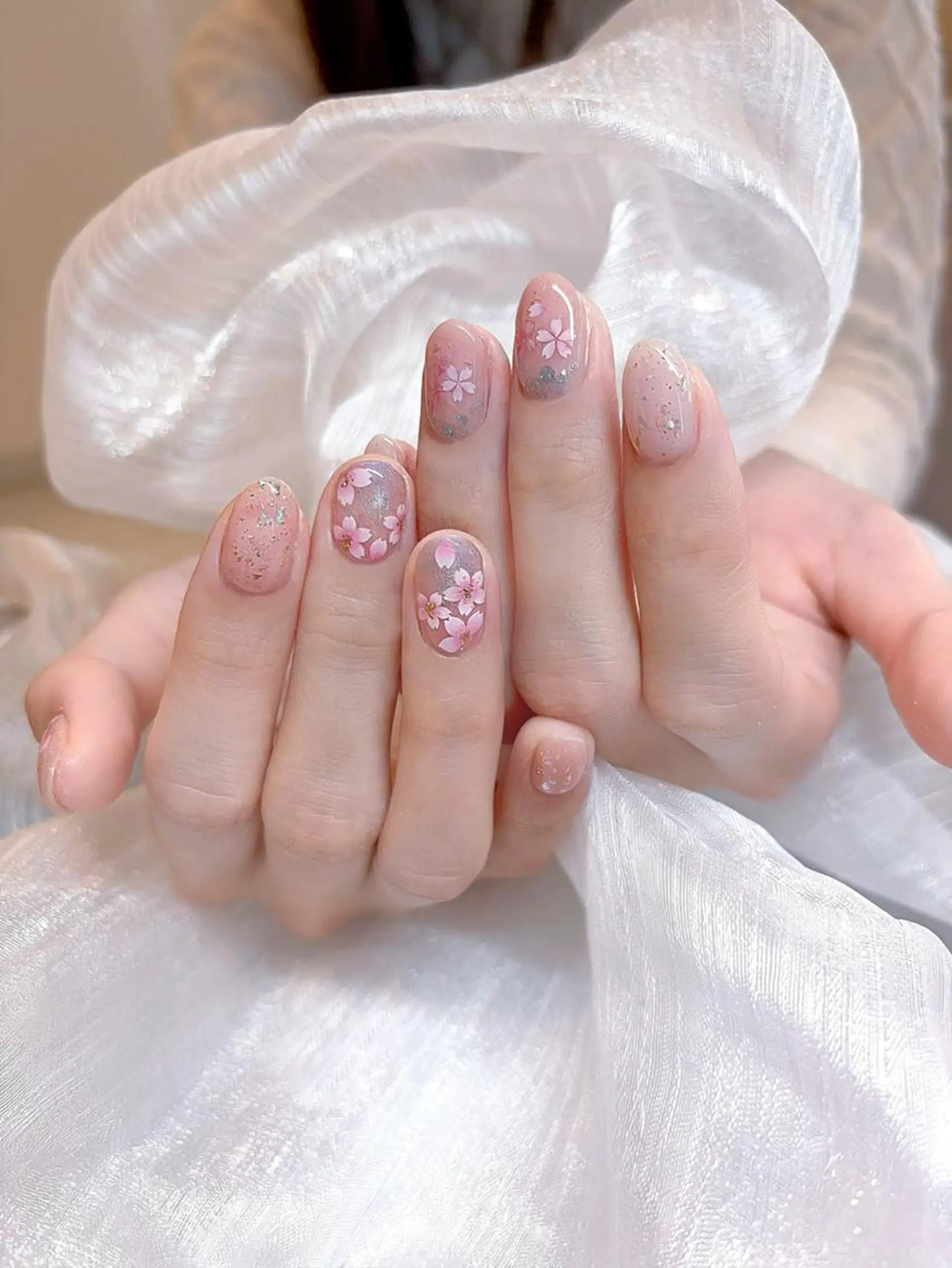 ネイル アートネイル 韓国ネイル ロングネイル スカルプネイル シンプルネイル ハンドネイル 🎀 ハヤ　Nail 高田馬場店のネイルデザイン