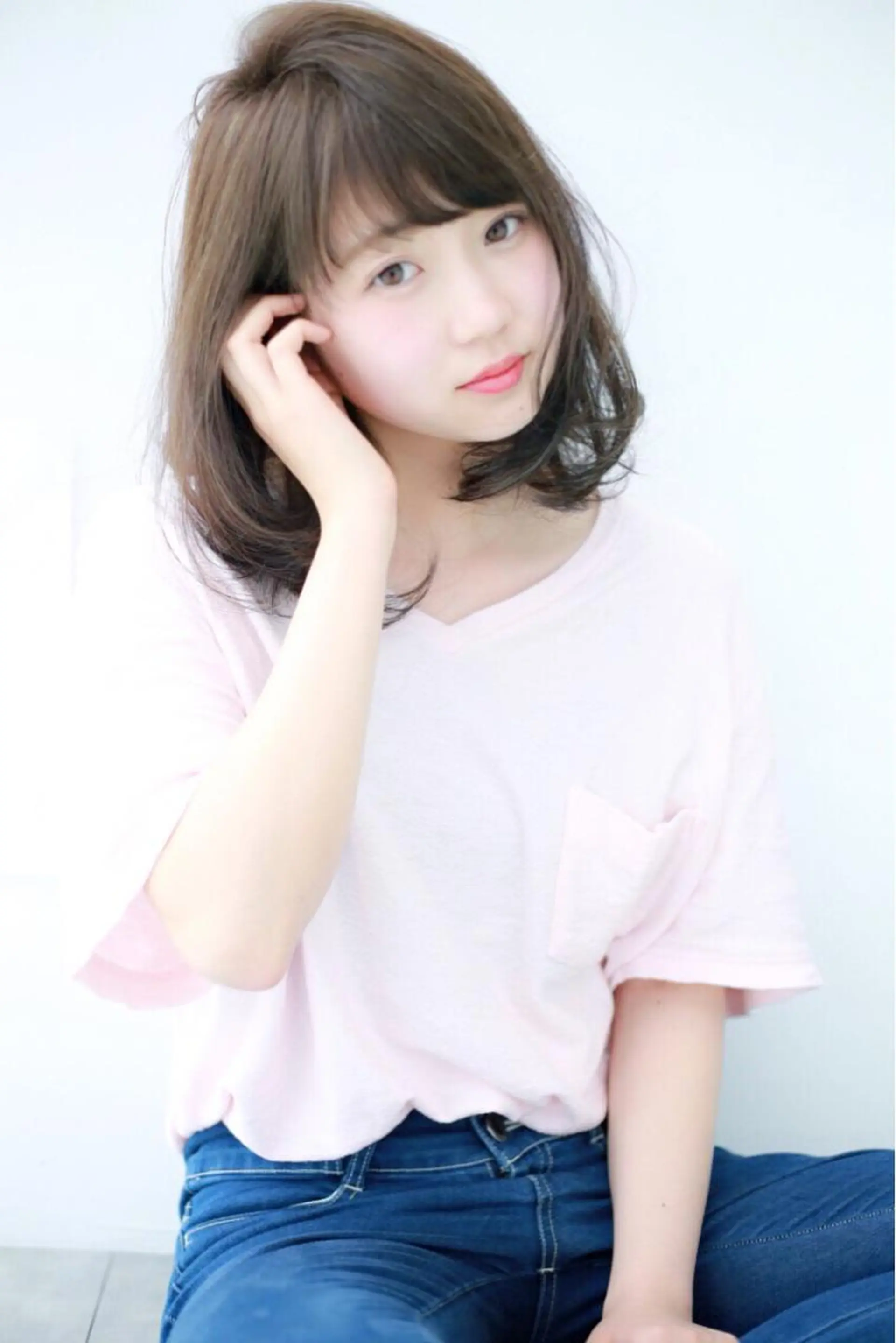 ミディアム セミロング Re:ta Hair 飯田淳平のヘアスタイル