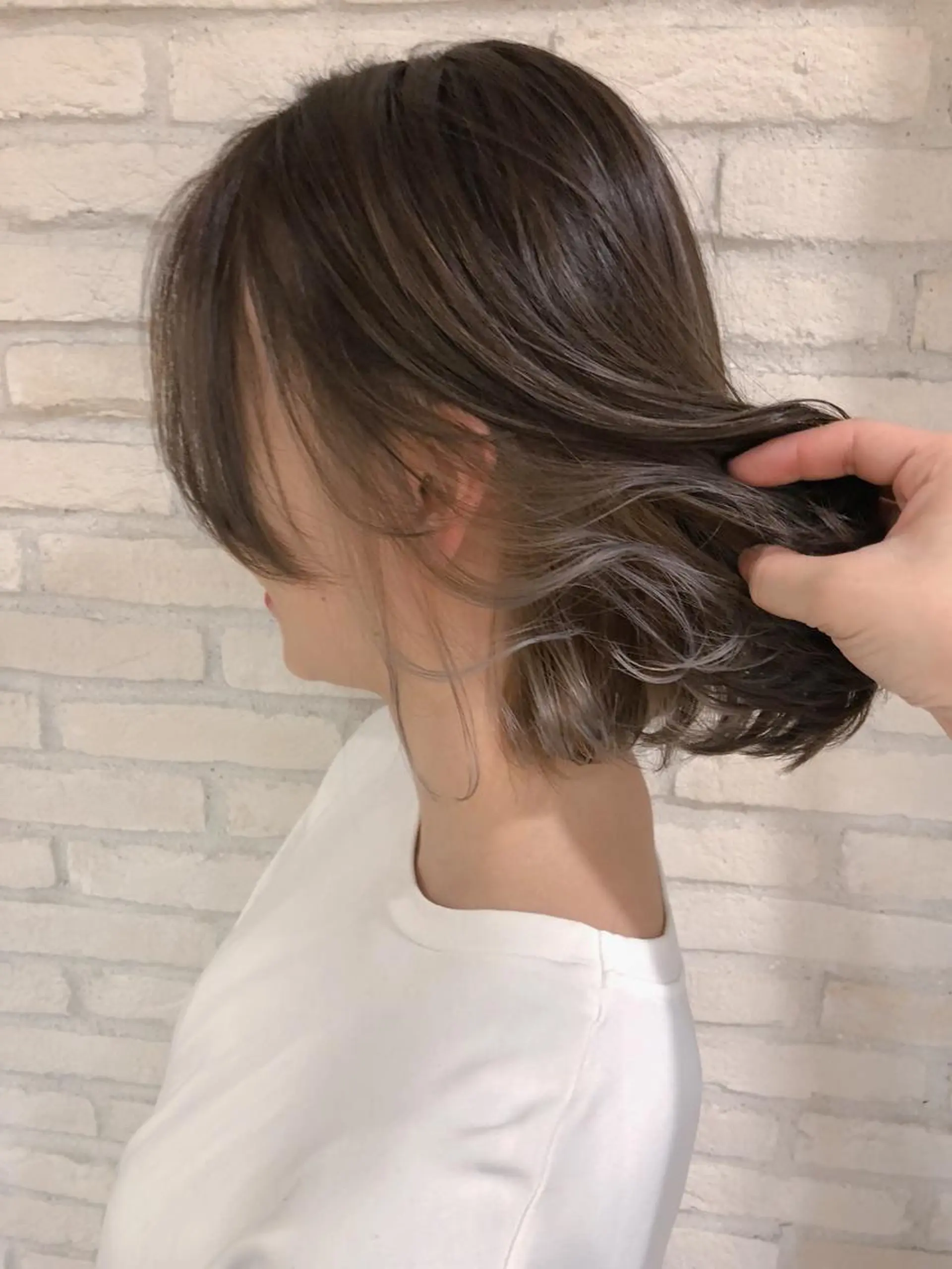 ミディアム カラー HAUS 片山みほのヘアスタイル