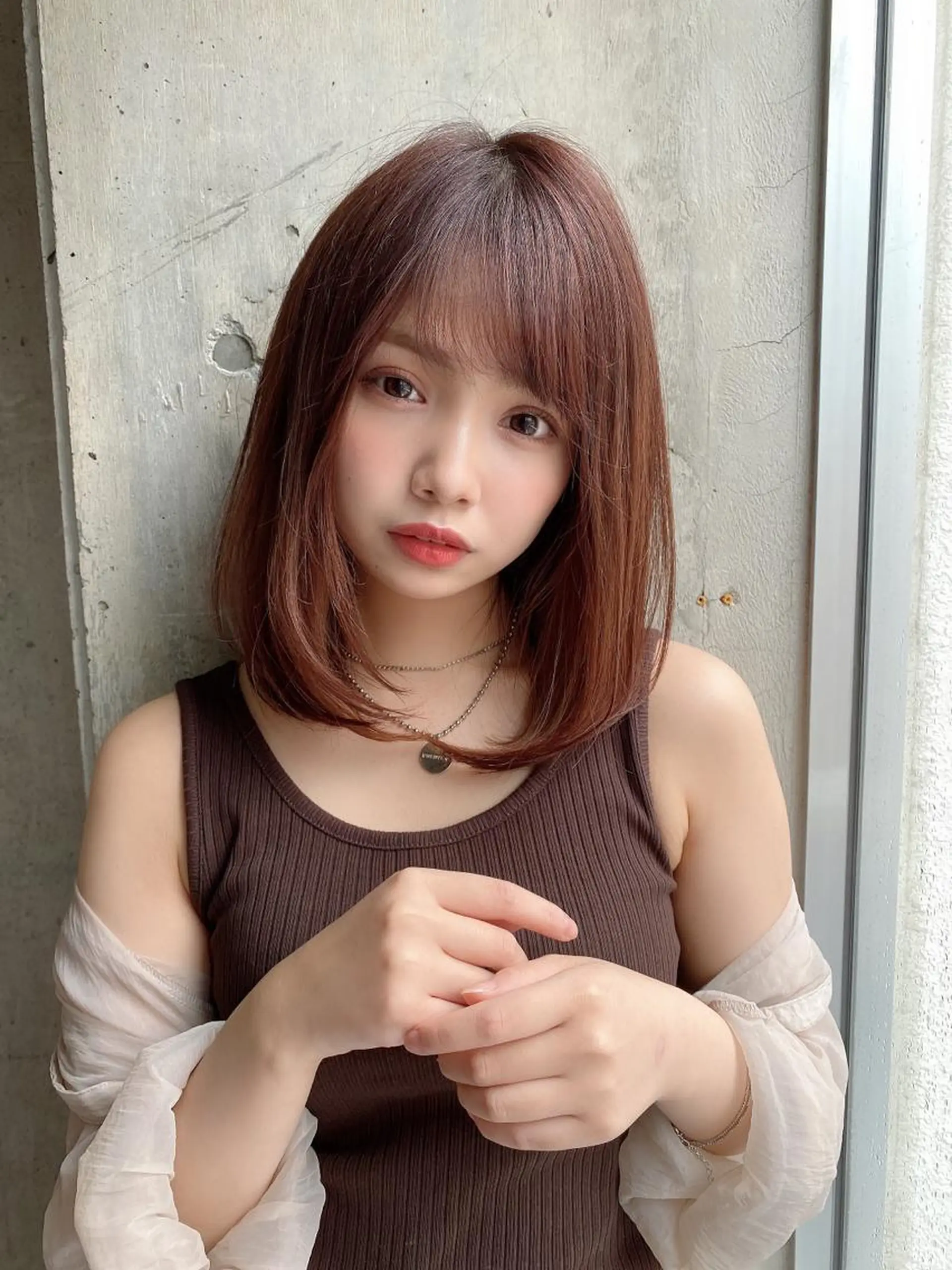 ミディアム カット ヘアカラー トリートメント 代表山口ひな 髪質改善のプロのヘアスタイル