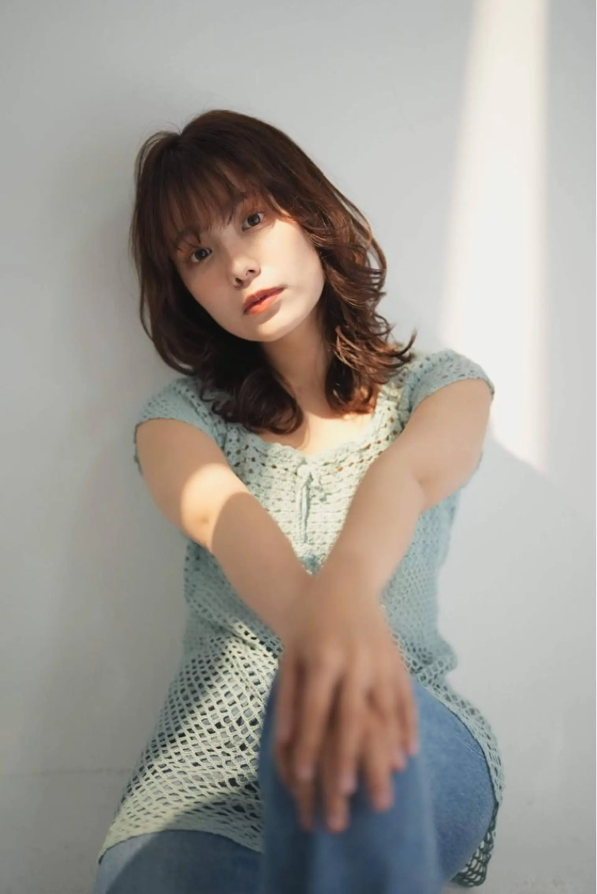 セミロング カラー ブリーチ ケアブリーチ ダブルカラー ハイライトカラー イルミナカラー 原 壱弥のヘアスタイル