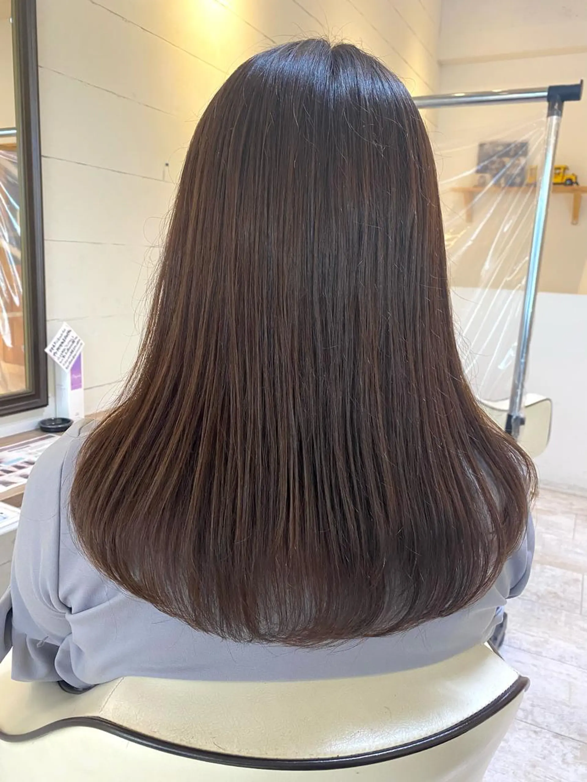 ロング カラー ベージュカラー パープルカラー カット ヘアカラー トリートメント LEAF所属・縮毛矯正の達人 山北　　直哉のヘアスタイル
