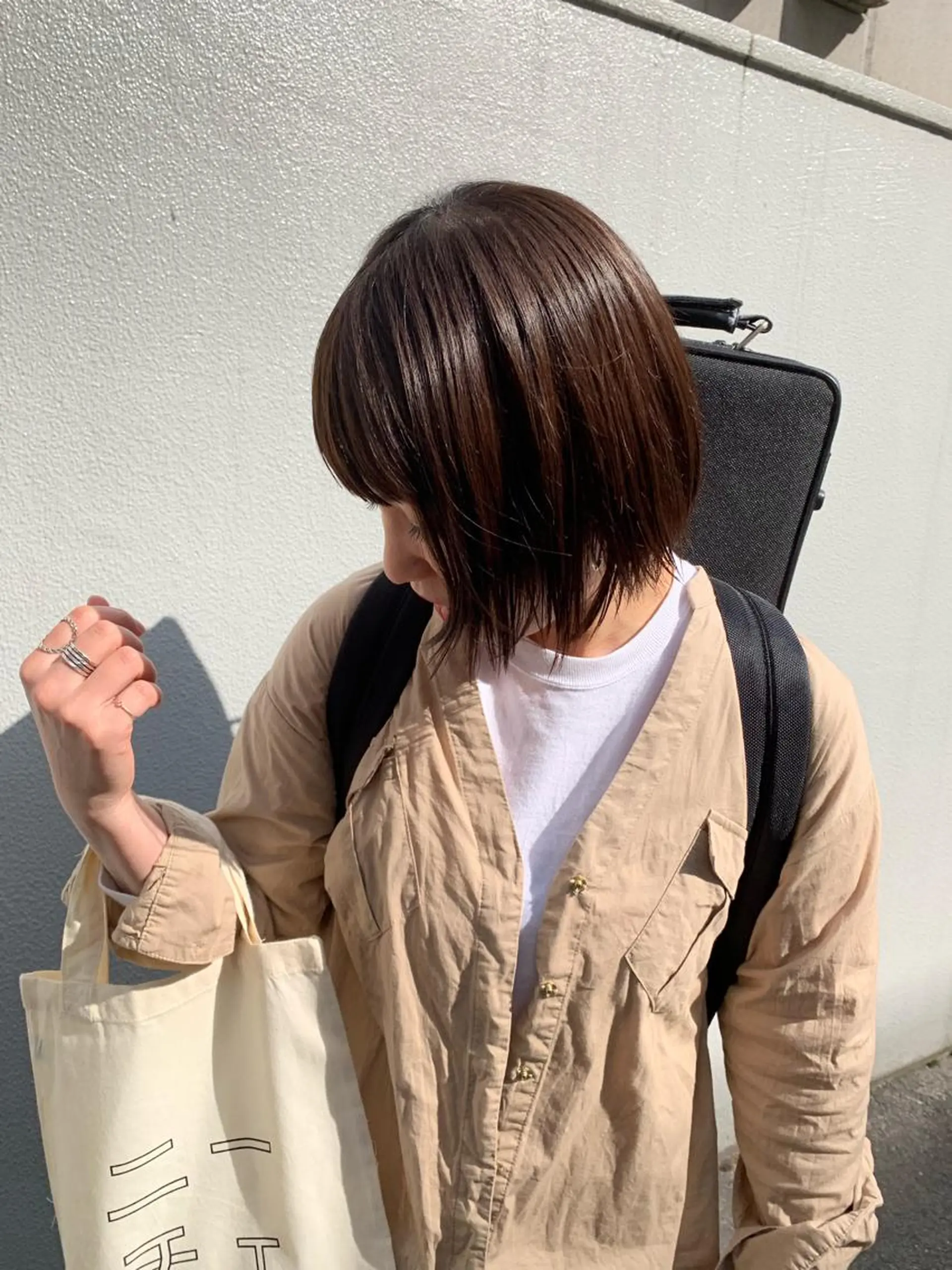 ショート カット ヘアカラー トリートメント 落合 妙佳のヘアスタイル