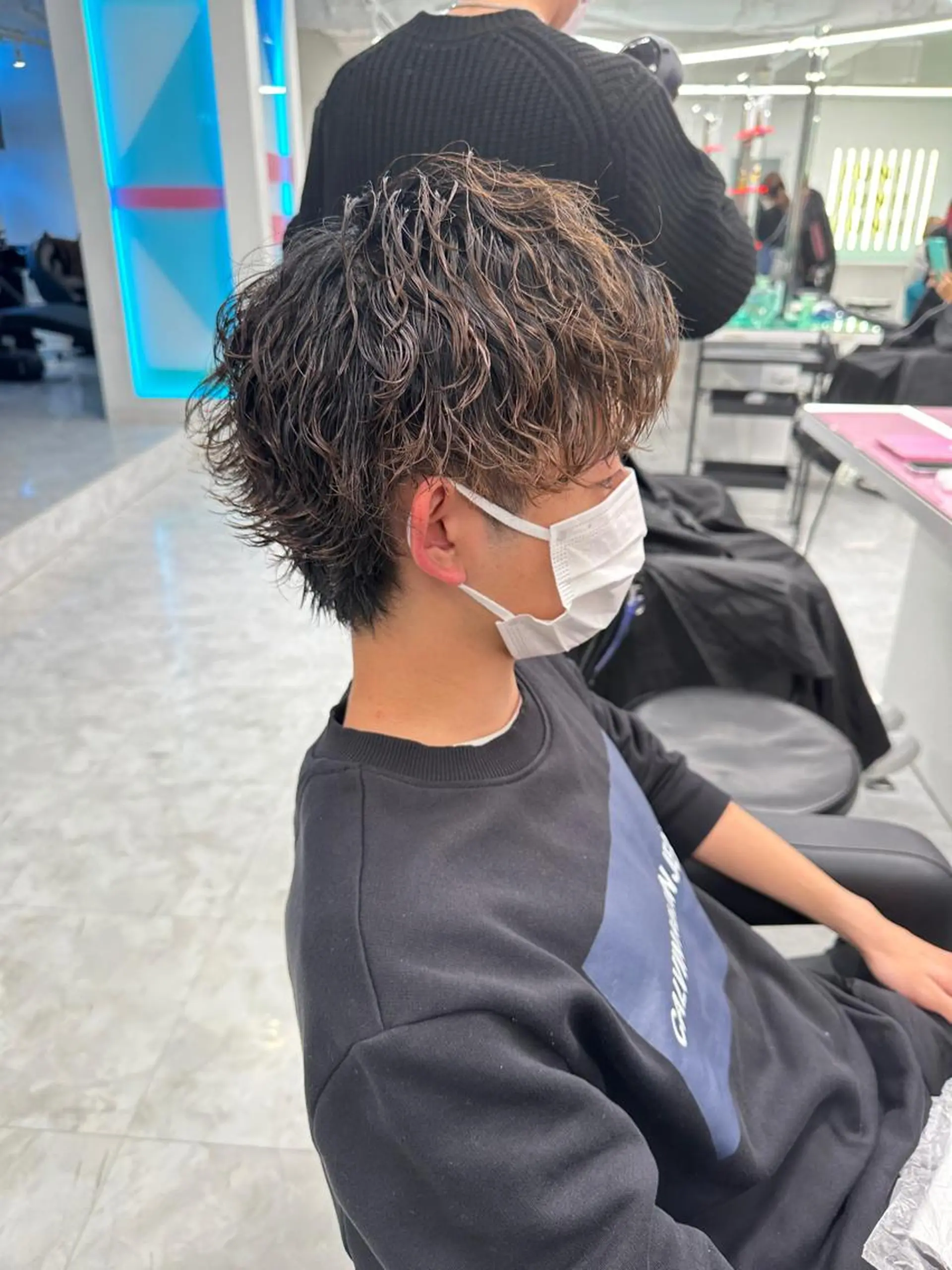 ショート カラー パーマ メンズ 【メンズサロン】 BLUCK 横浜のヘアスタイル