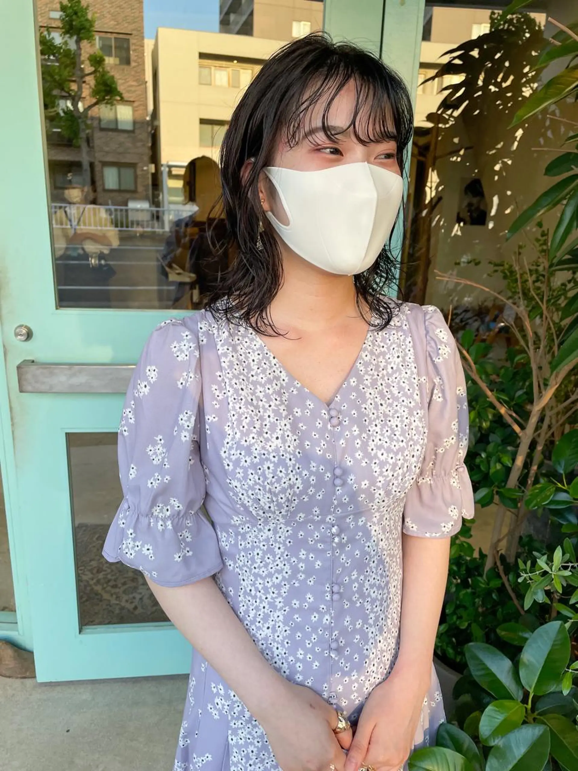 ミディアム パーマ パーマ/レイヤー 岩山丈一郎のヘアスタイル