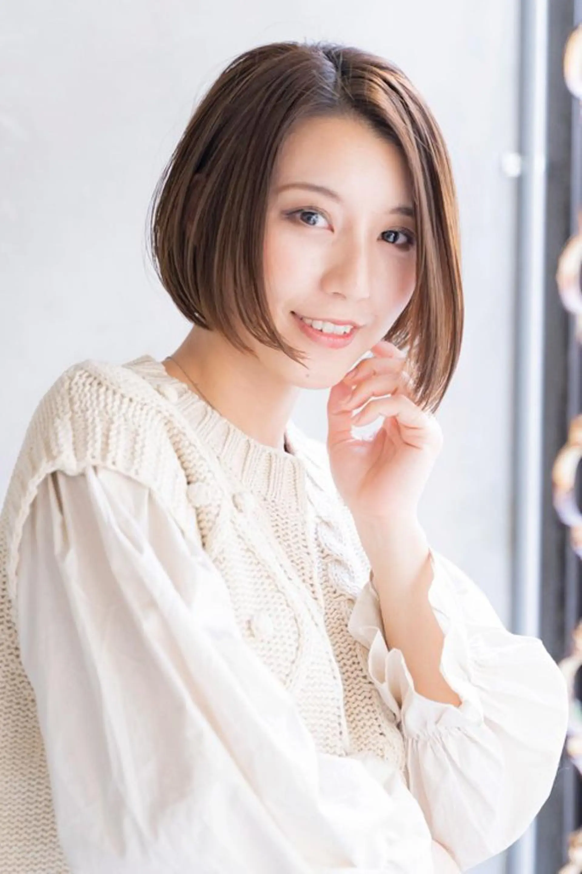 ショート 前下がりボブ ボブ MUSASHI ブリーチカラー◎のヘアスタイル