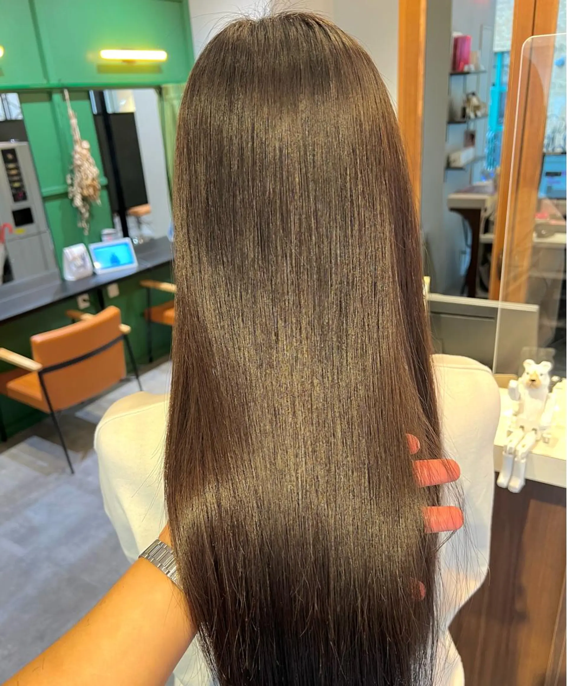 ロング カット 縮毛矯正 トリートメント 酸性ストレート/ブリ ーチなし/中村 匠のヘアスタイル