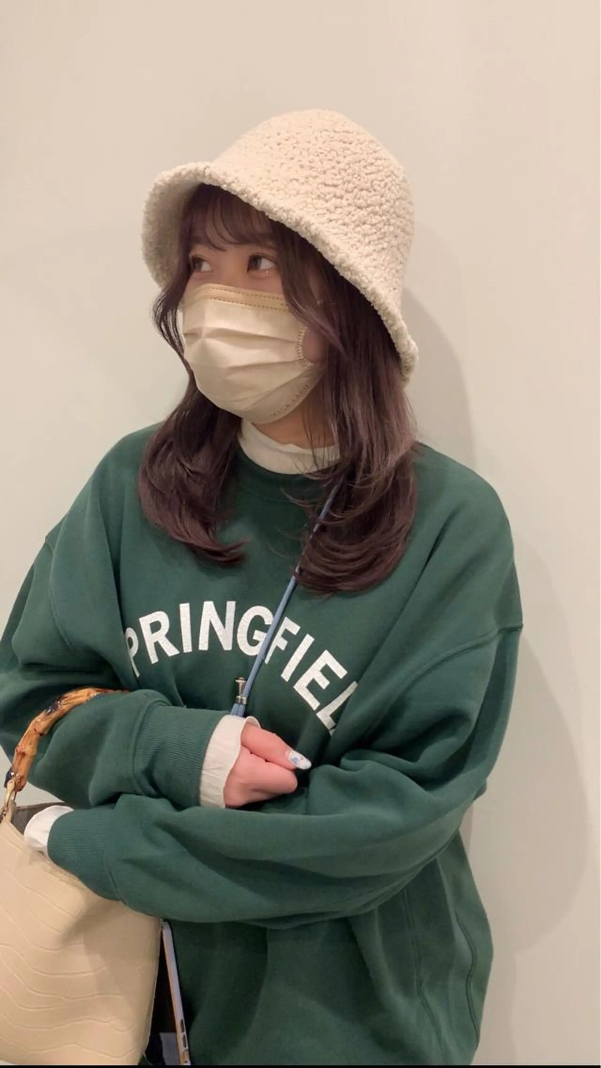 セミロング カラー メンズ メンズハイトーン ハイトーンカラー ラベンダーカラー ピンクカラー ピンクラベンダー ヘアカラー 落合希 Olivebeigeのヘアスタイル