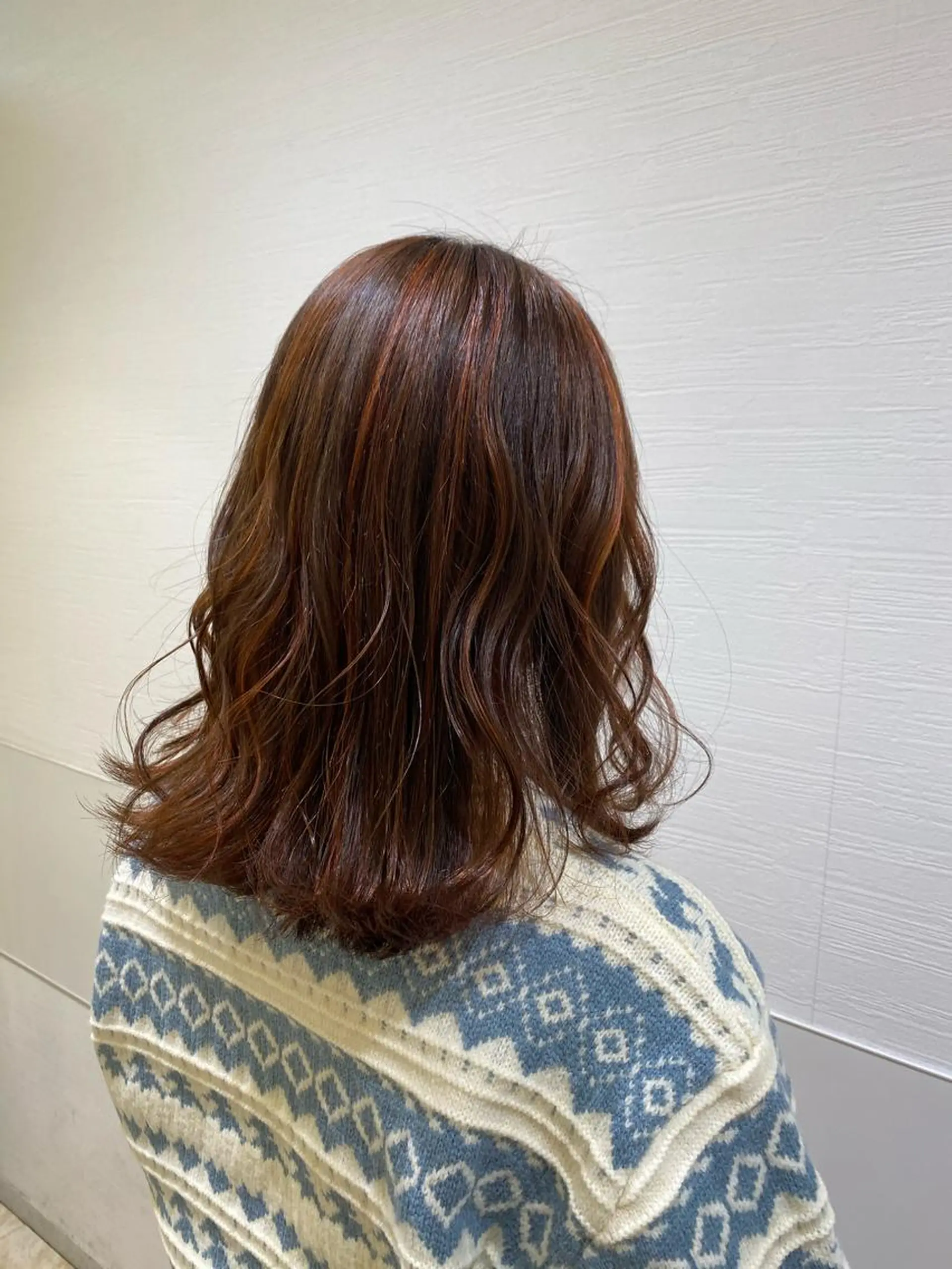 セミロング カラー ナチュラル艶カラー 🤎maoのヘアスタイル