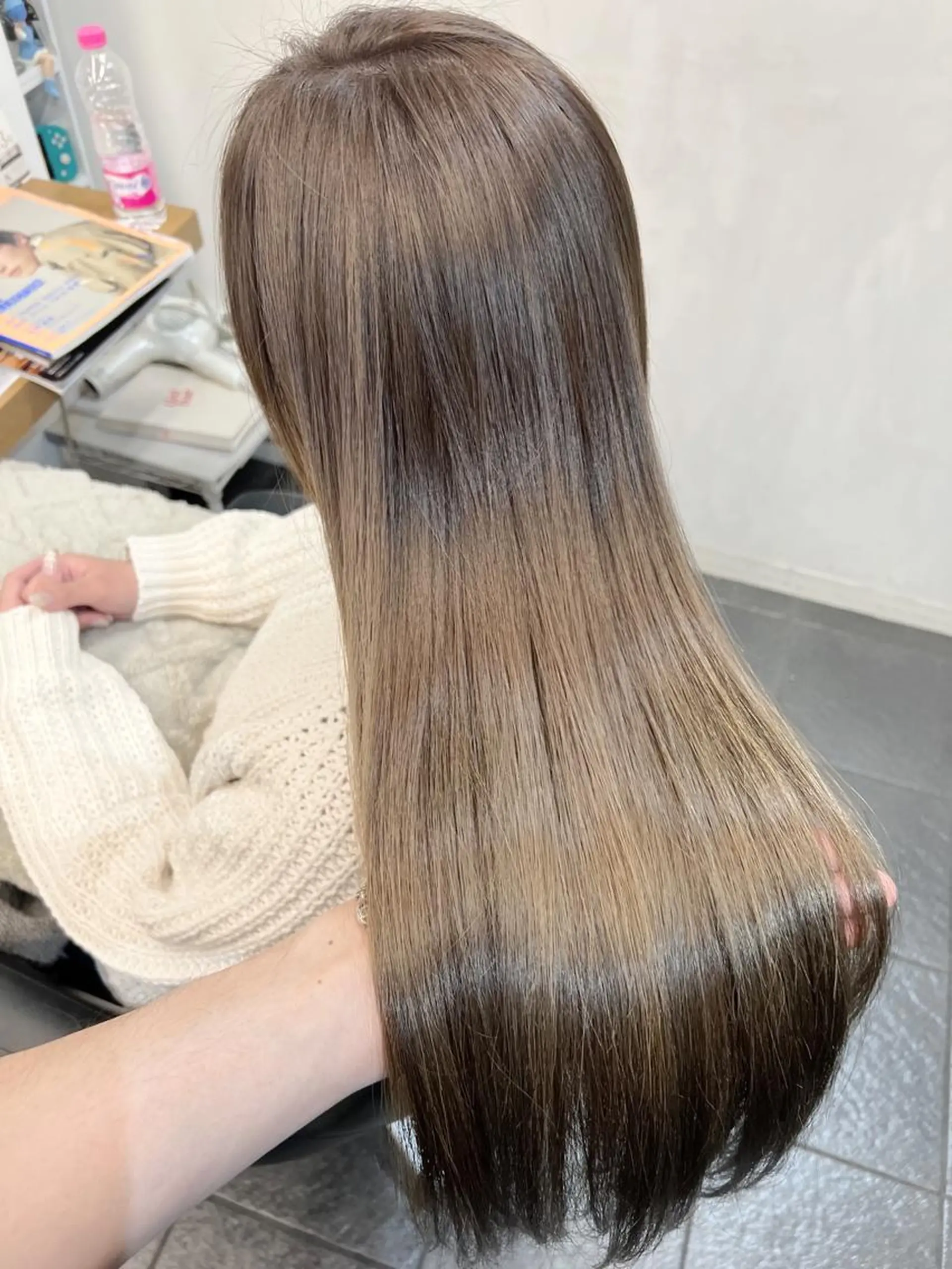 カラー 透明感カラー グレージュ ヘアカラー トリートメント ヘッドスパ グレージュ/髪質改善 Yamato.hのヘアスタイル