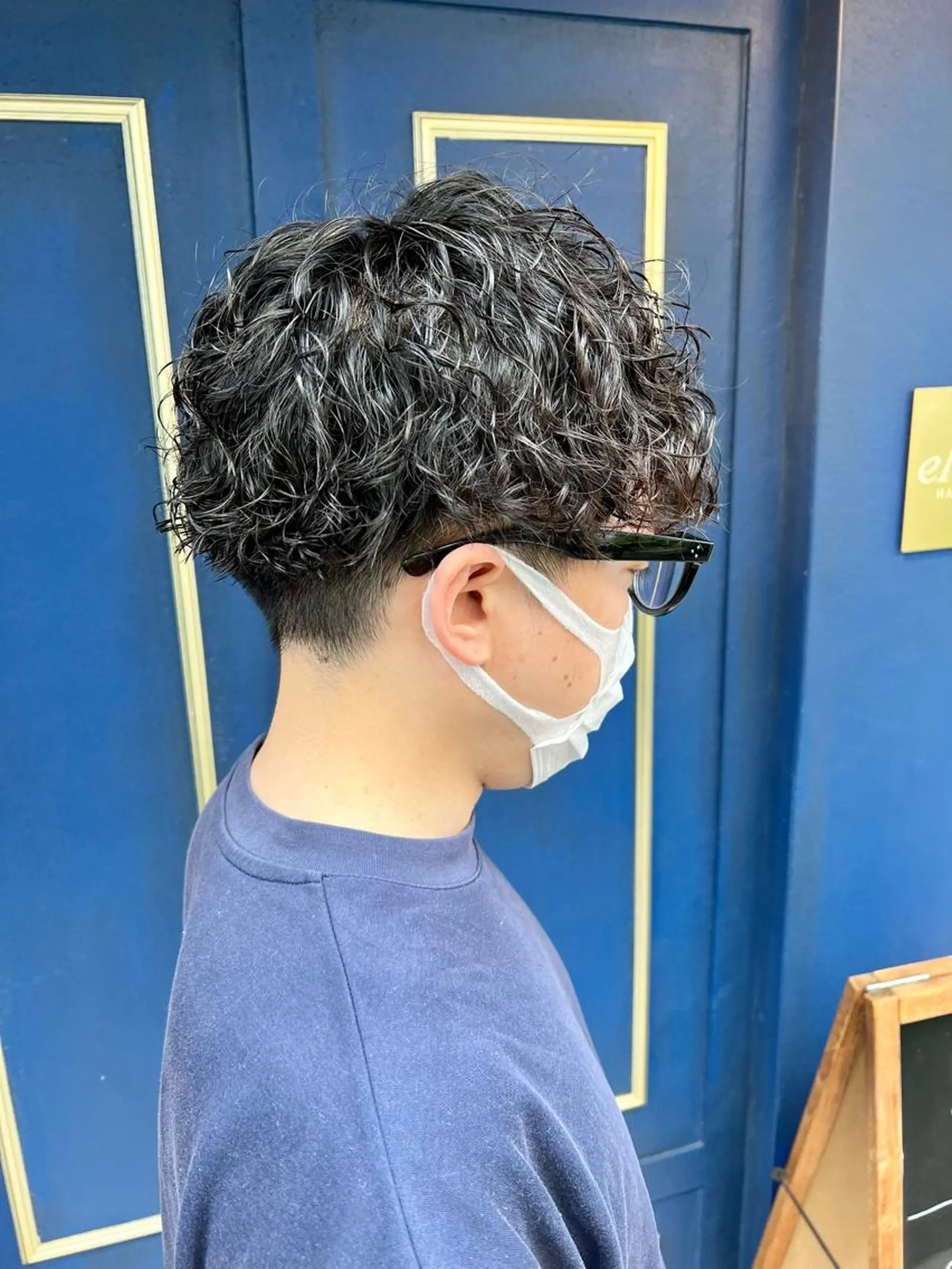 ショート パーマ メンズ カット パーマ 🦩パーマン🦩佐藤 航太のヘアスタイル