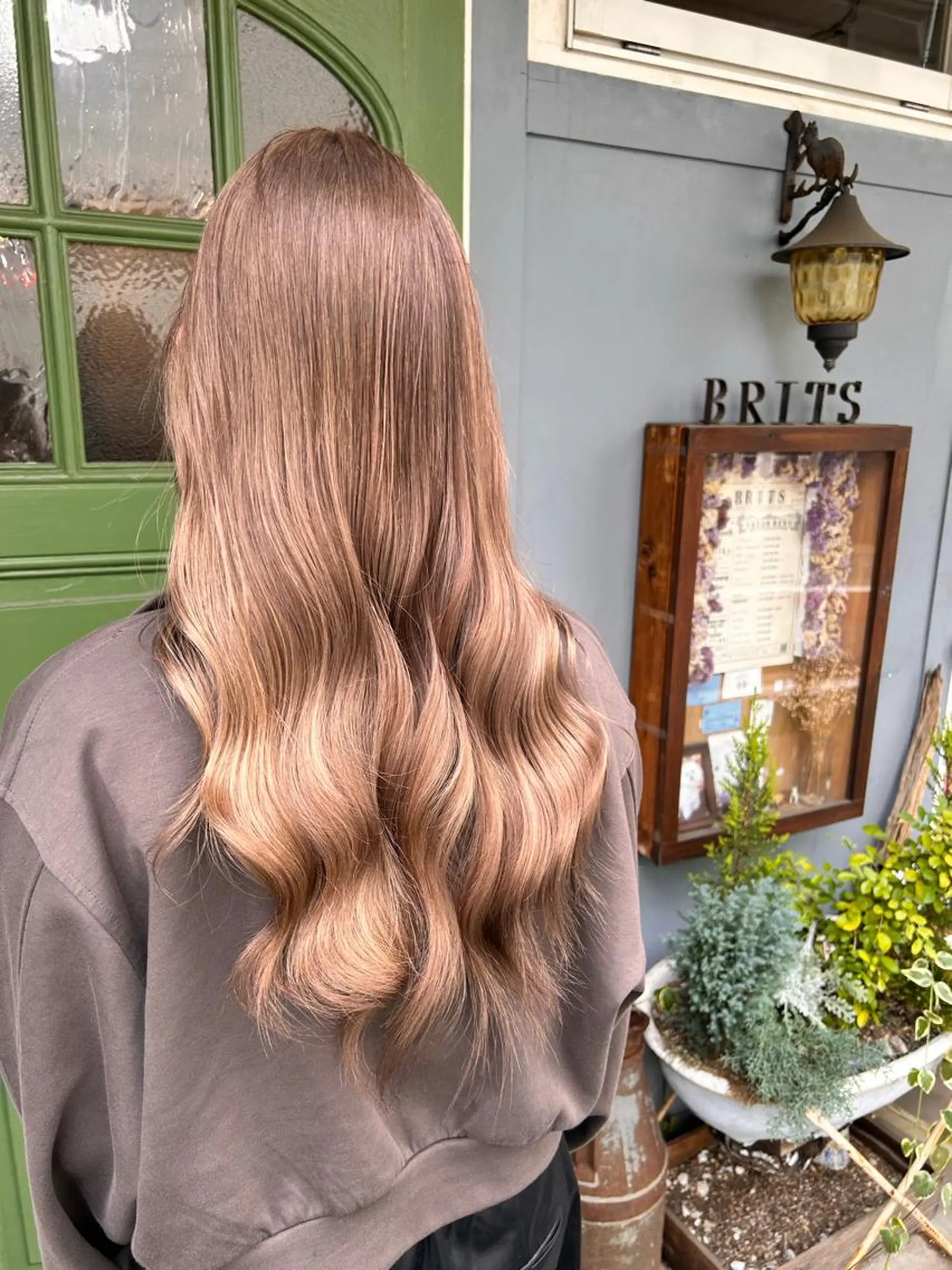 ロング カラー ヘアカラー トリートメント 清水千優/パーマ/透 明感カラー/メンズのヘアスタイル