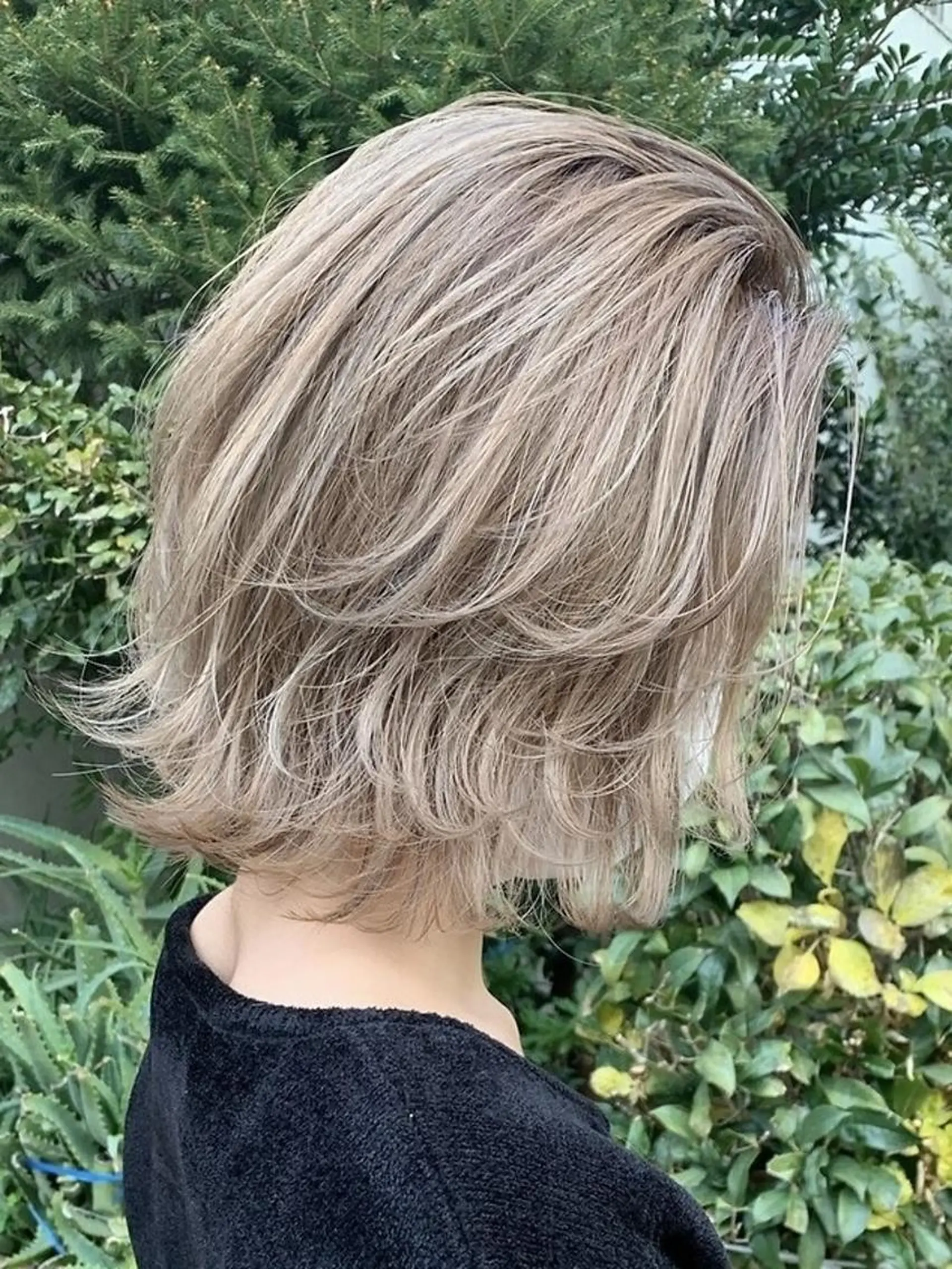 ショート カット ヘアカラー トリートメント ARCANAブリーチ レイヤーカット/原宿のヘアスタイル