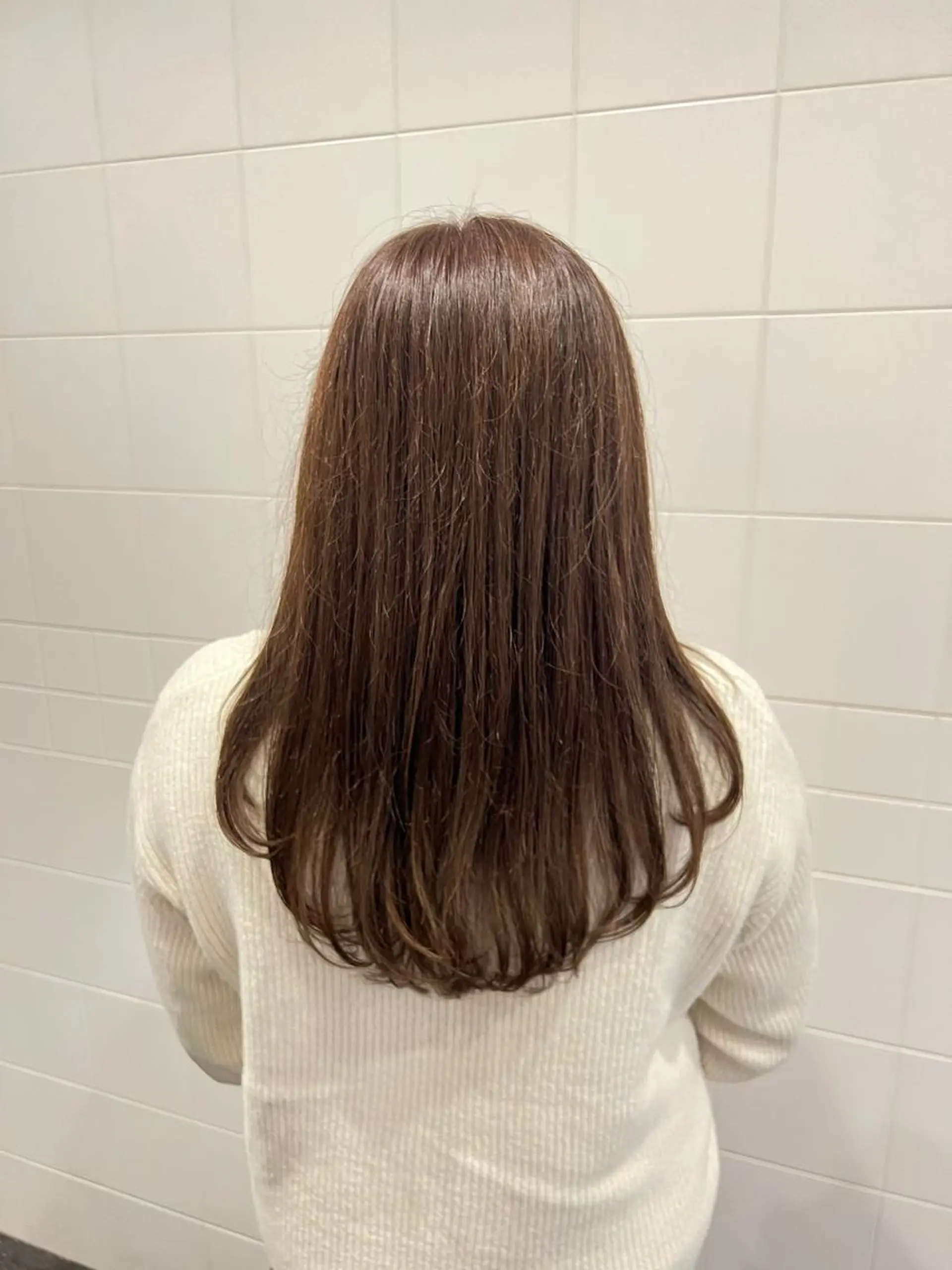 ミディアム カラー ヘアアレンジ ベージュカラー honen RUKAのヘアスタイル