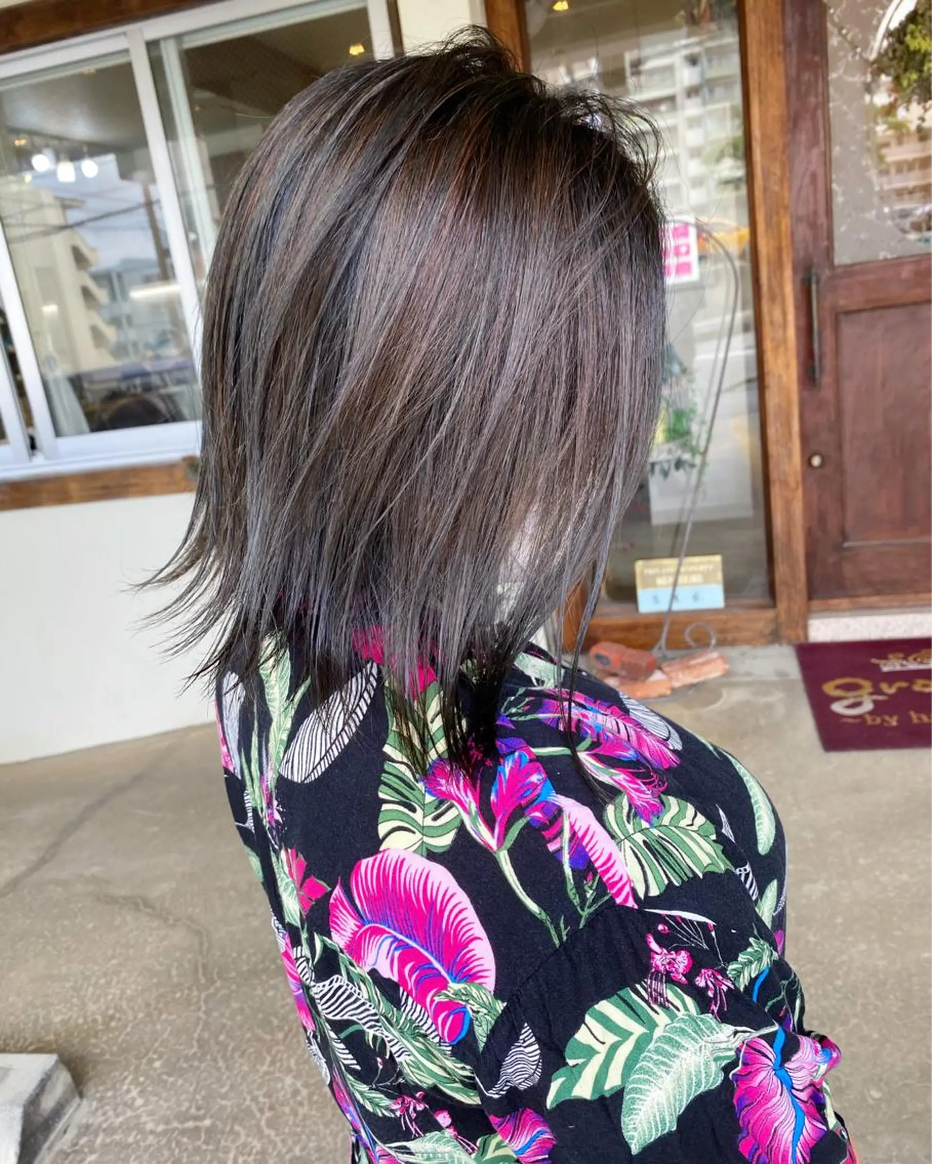 ミディアム カラー イルミナカラー カット ヘアカラー grand juteのヘアスタイル