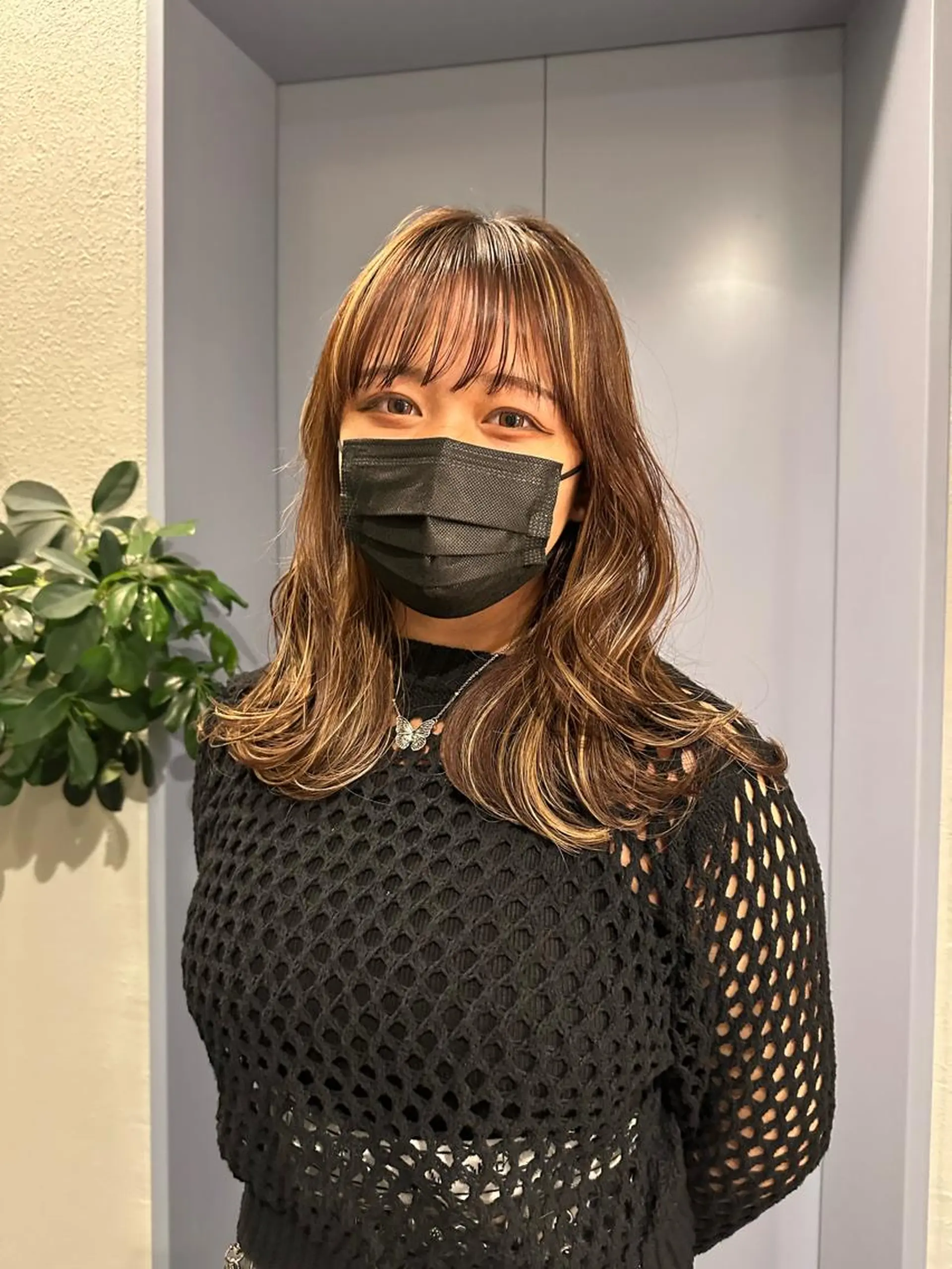 ミディアム レイヤーカット/艶カ ラー/chihiroのヘアスタイル