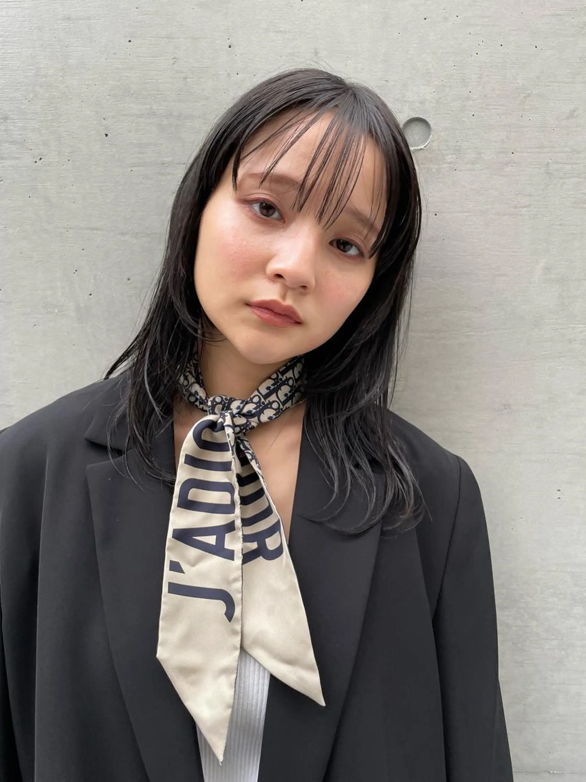 ミルクティー× グレージュMOMOのヘアスタイル