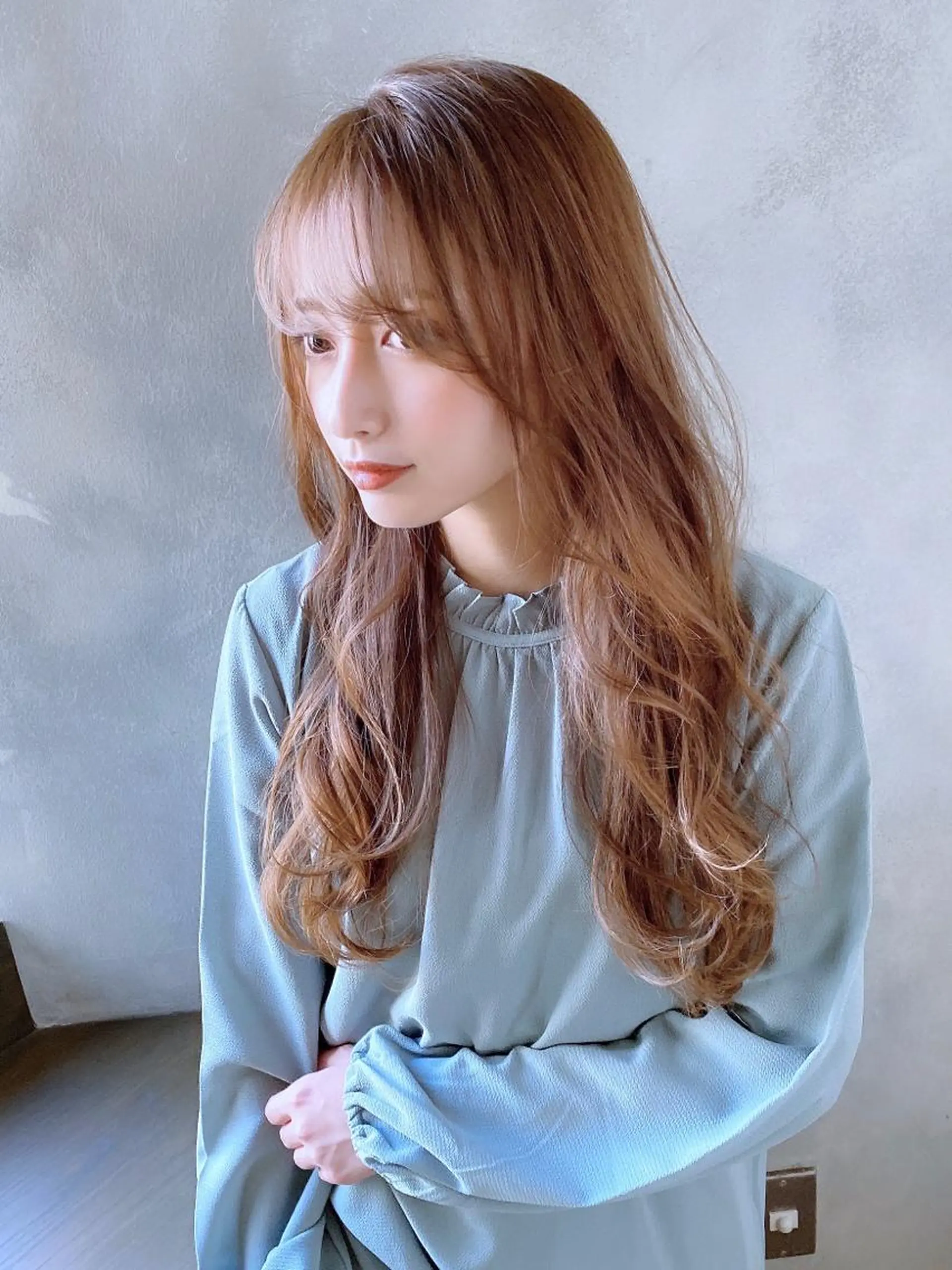 ロング カラー 似合わせカット カット ヘアカラー トリートメント 髪質改善くすみカラー 🍀/石川大輔のヘアスタイル