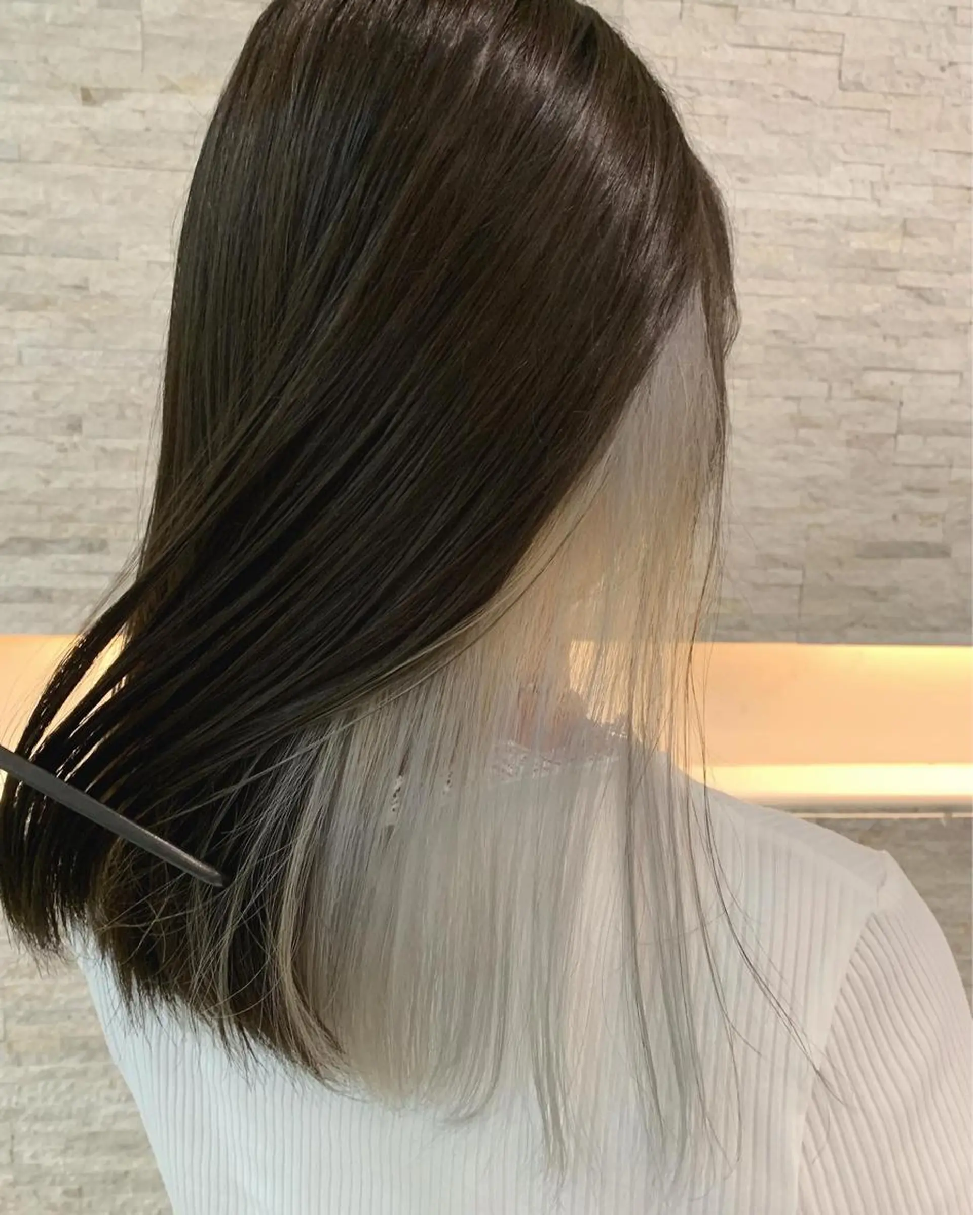 セミロング カラー 🔶似合わせセンター パート/ヤス🔶のヘアスタイル