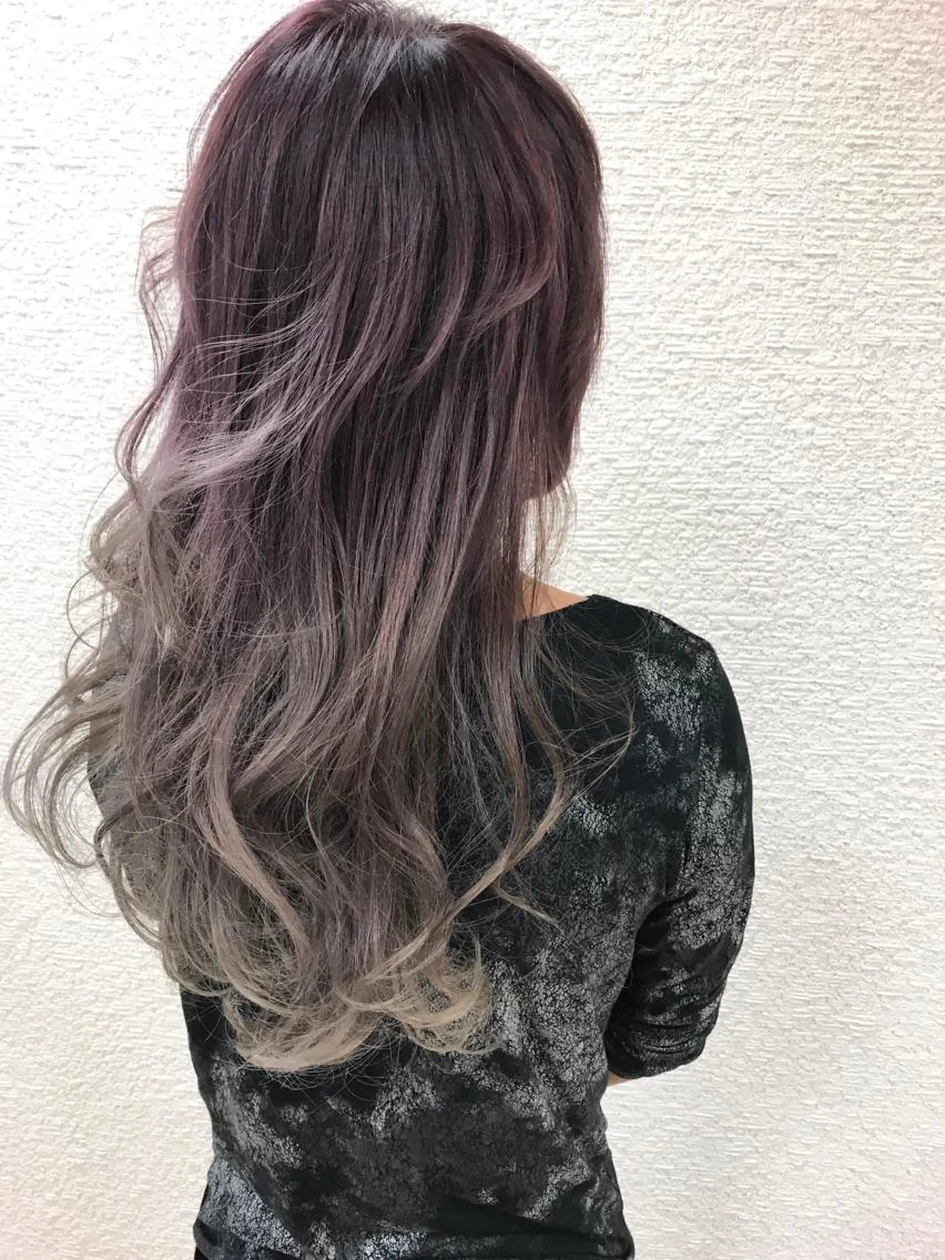 ロング カラー ダブルカラー グラデーションカラー 高橋恵🌈生え癖改善 ウルフ/レイヤーのヘアスタイル