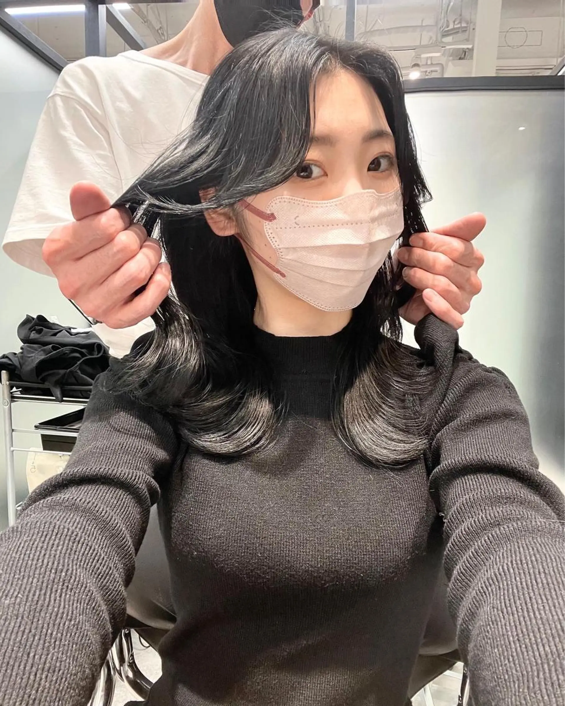 セミロング カット ヘアカラー トリートメント 韓国レイヤーカット 髪質改善▫️水野有真のヘアスタイル