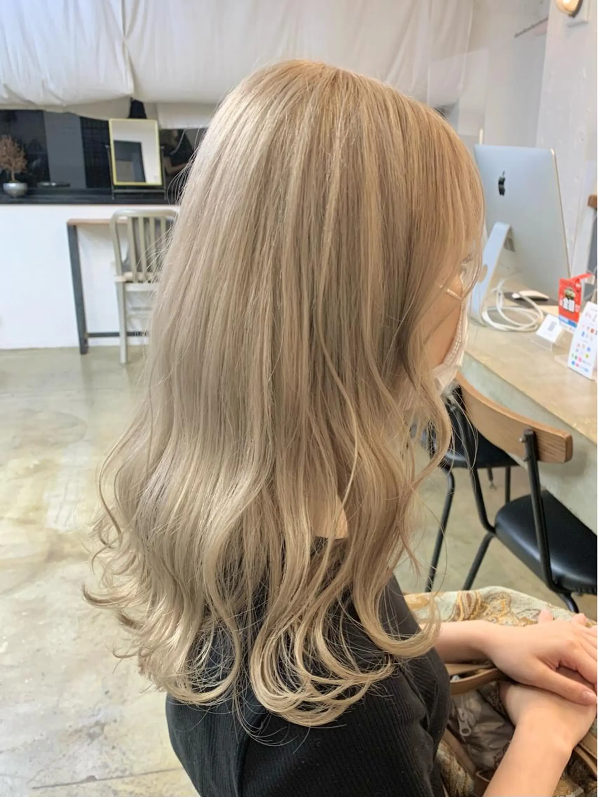 セミロング カラー ヘアアレンジ ヘアカラー トリートメント ヘアセット 🎀暖色カラー🎀 ♡yurika♡のヘアスタイル