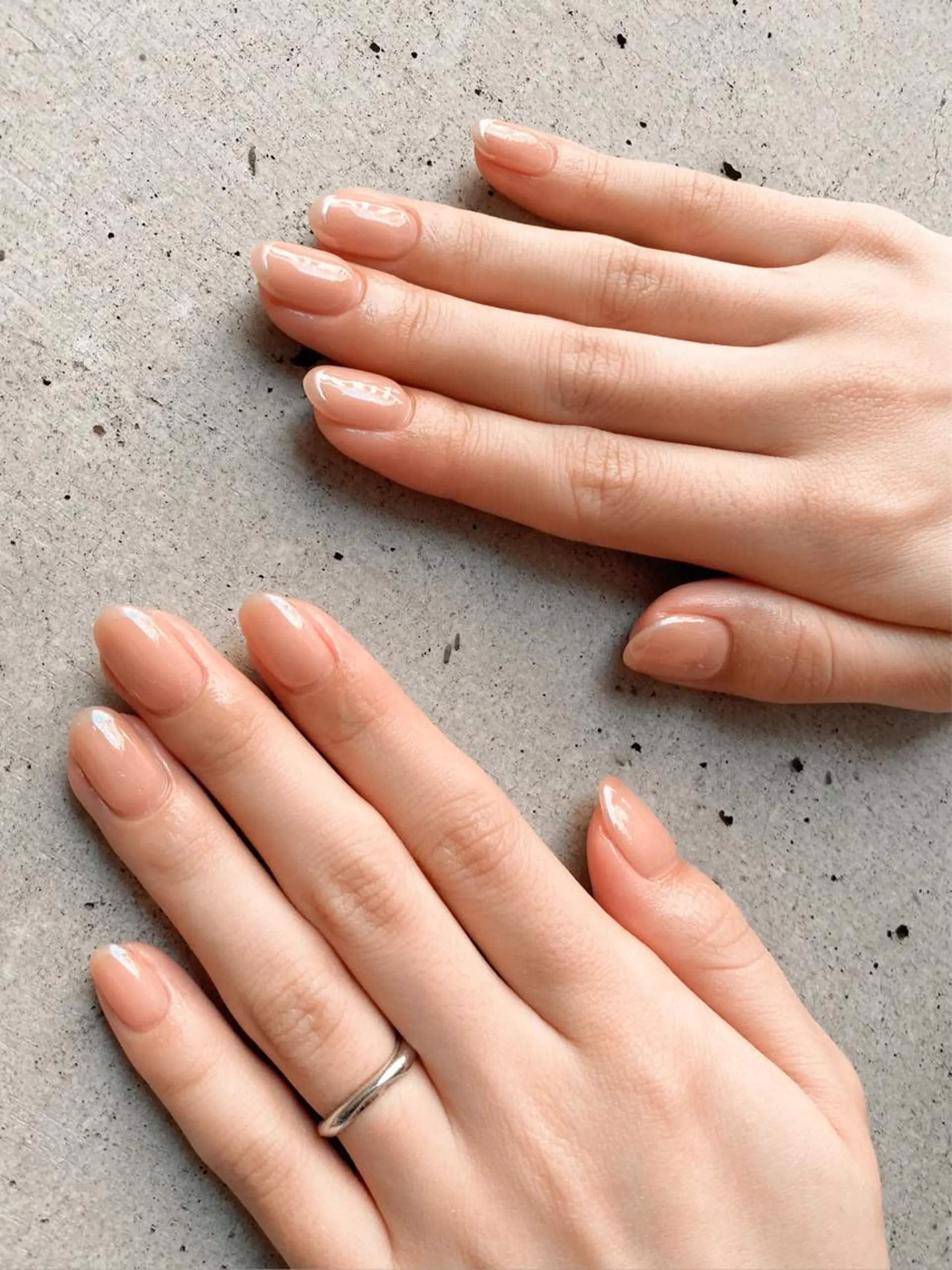 ネイル オーロラネイル フレンチネイル ハンドネイル NAIL Salon IP所属・長谷川 奈緒美のネイルデザイン