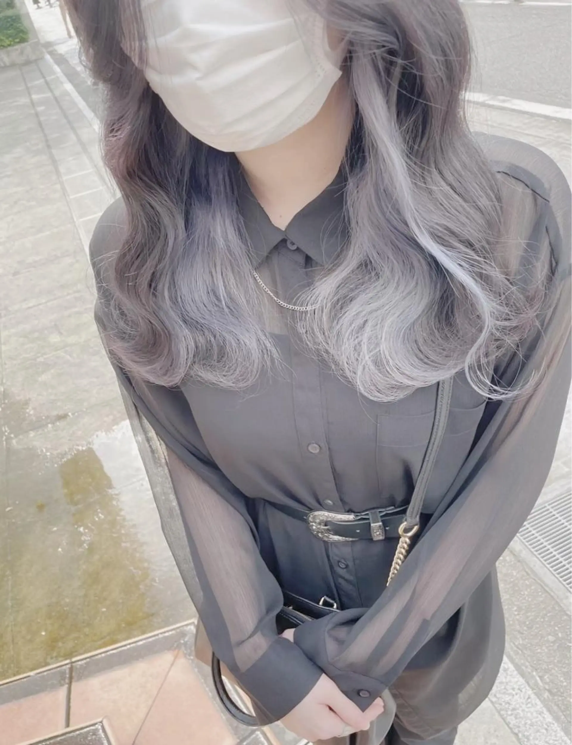 セミロング ❄️💛エクステ ブリーチ❄️yukiのヘアスタイル