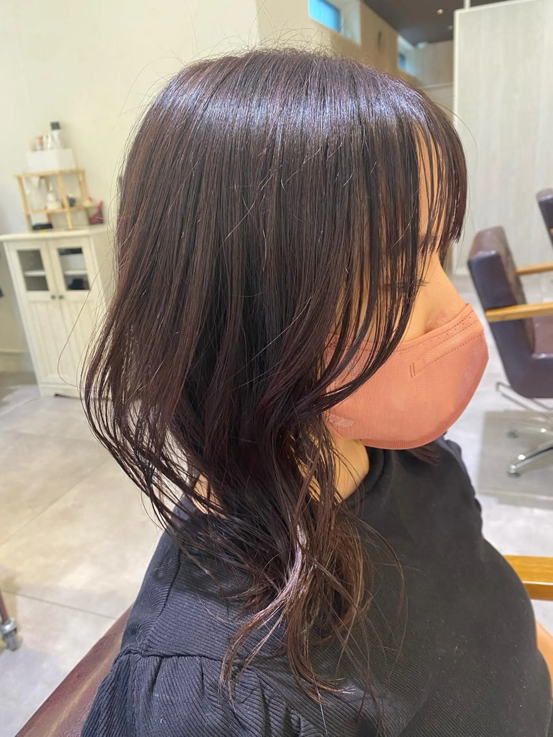 ミディアム カラー BLENDby happiness所属・KAORU/絹髪 /髪質改善/奈良のヘアスタイル