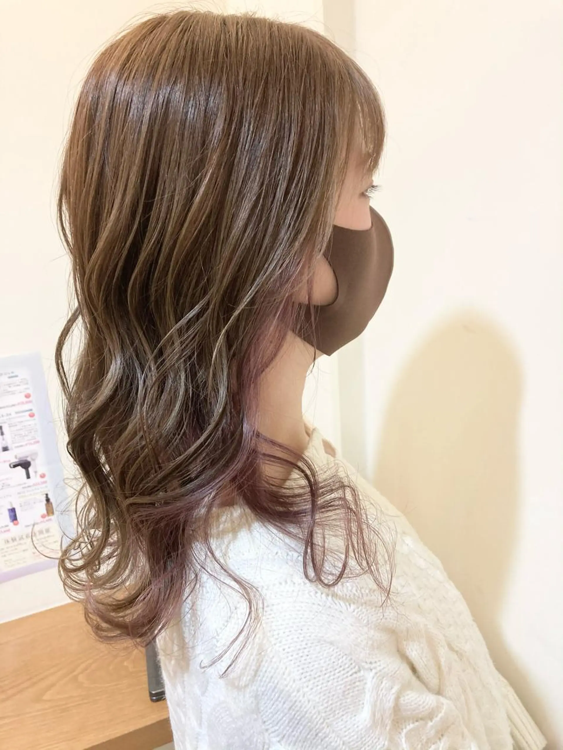 セミロング カラー ペッツ本店 スタイリスト増田ゆきのヘアスタイル