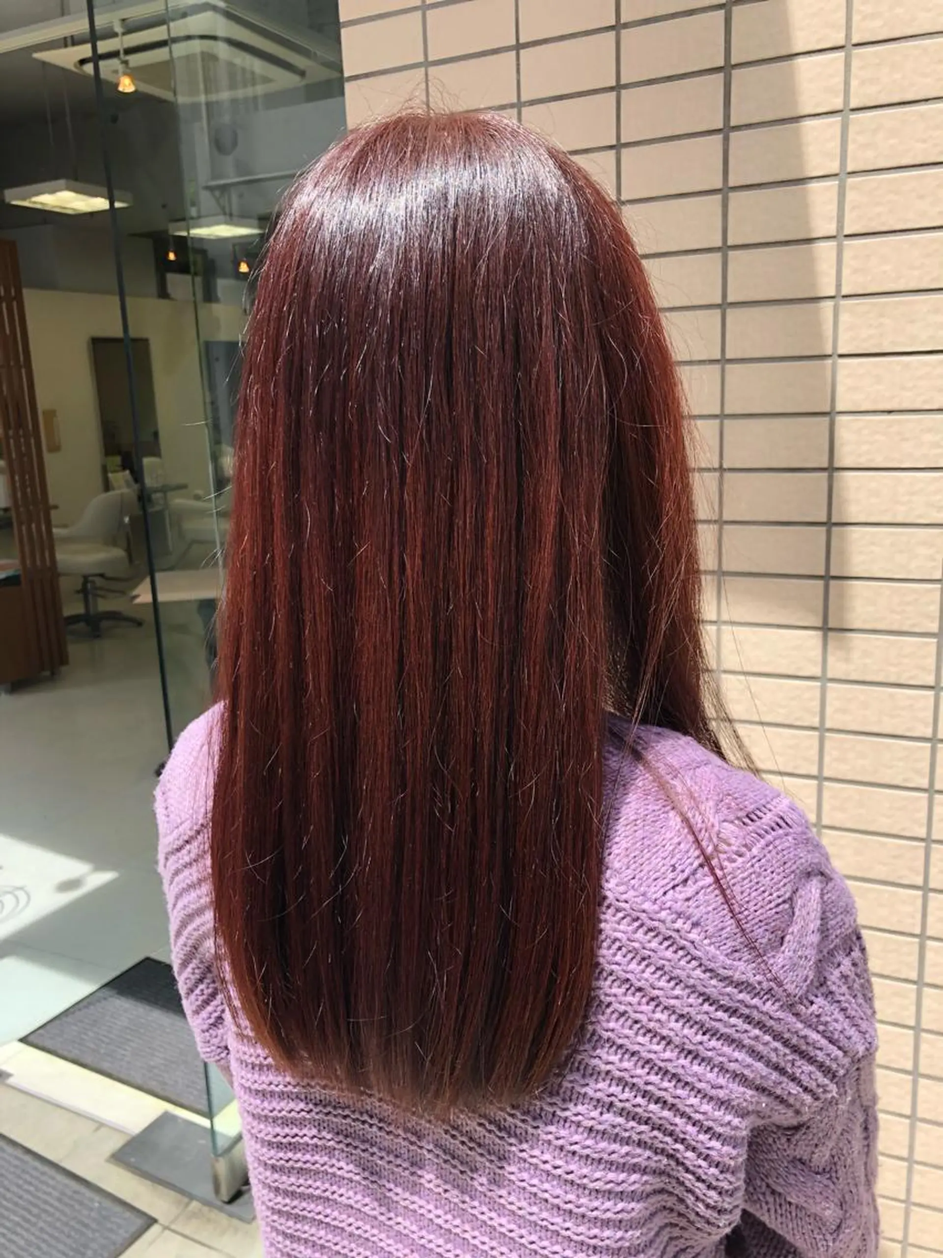 ロング ヘアカラー トリートメント 阿部 美咲のヘアスタイル