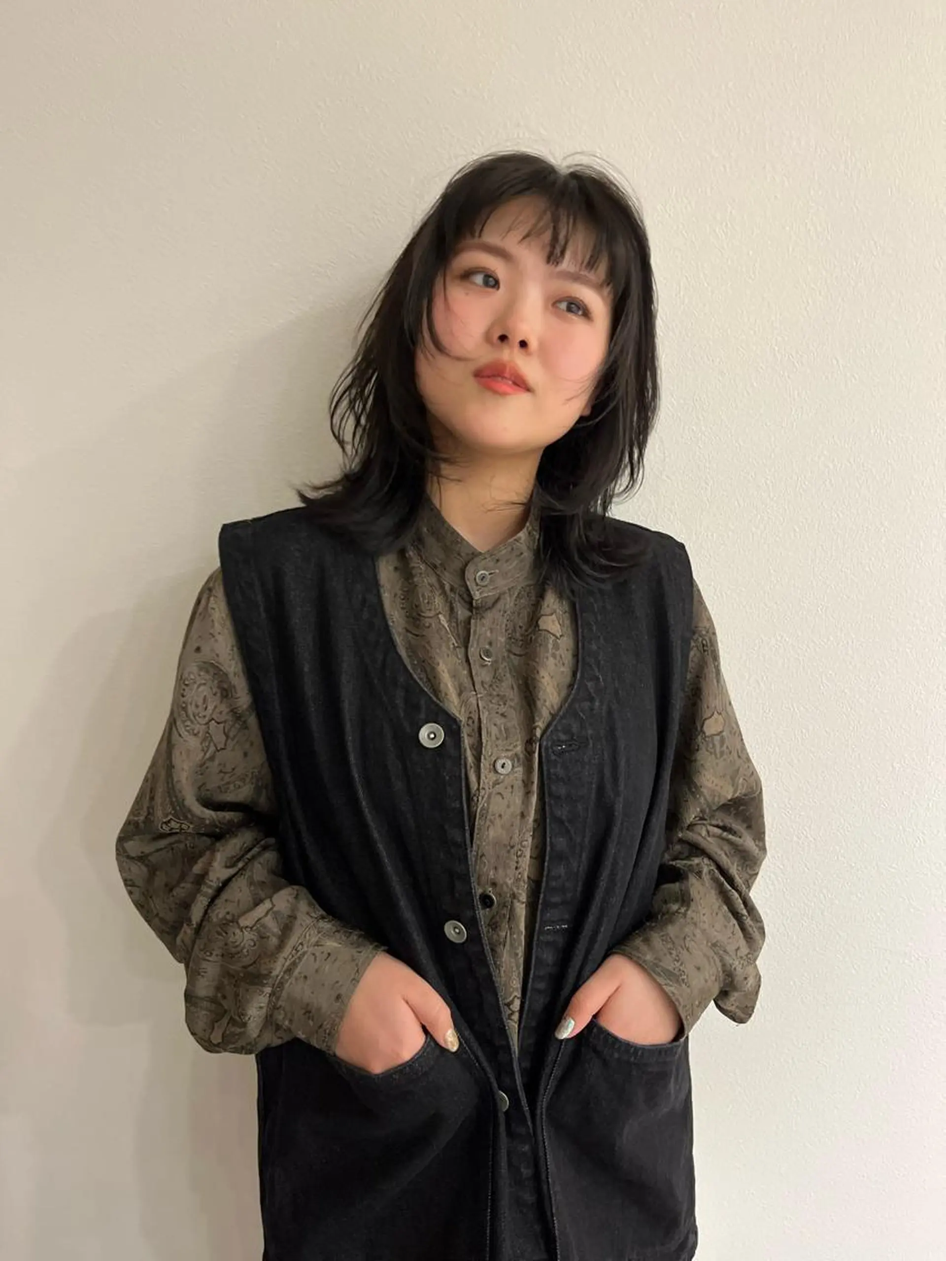 ミディアム メンズハイトーン/栄 /イトウタケルのヘアスタイル