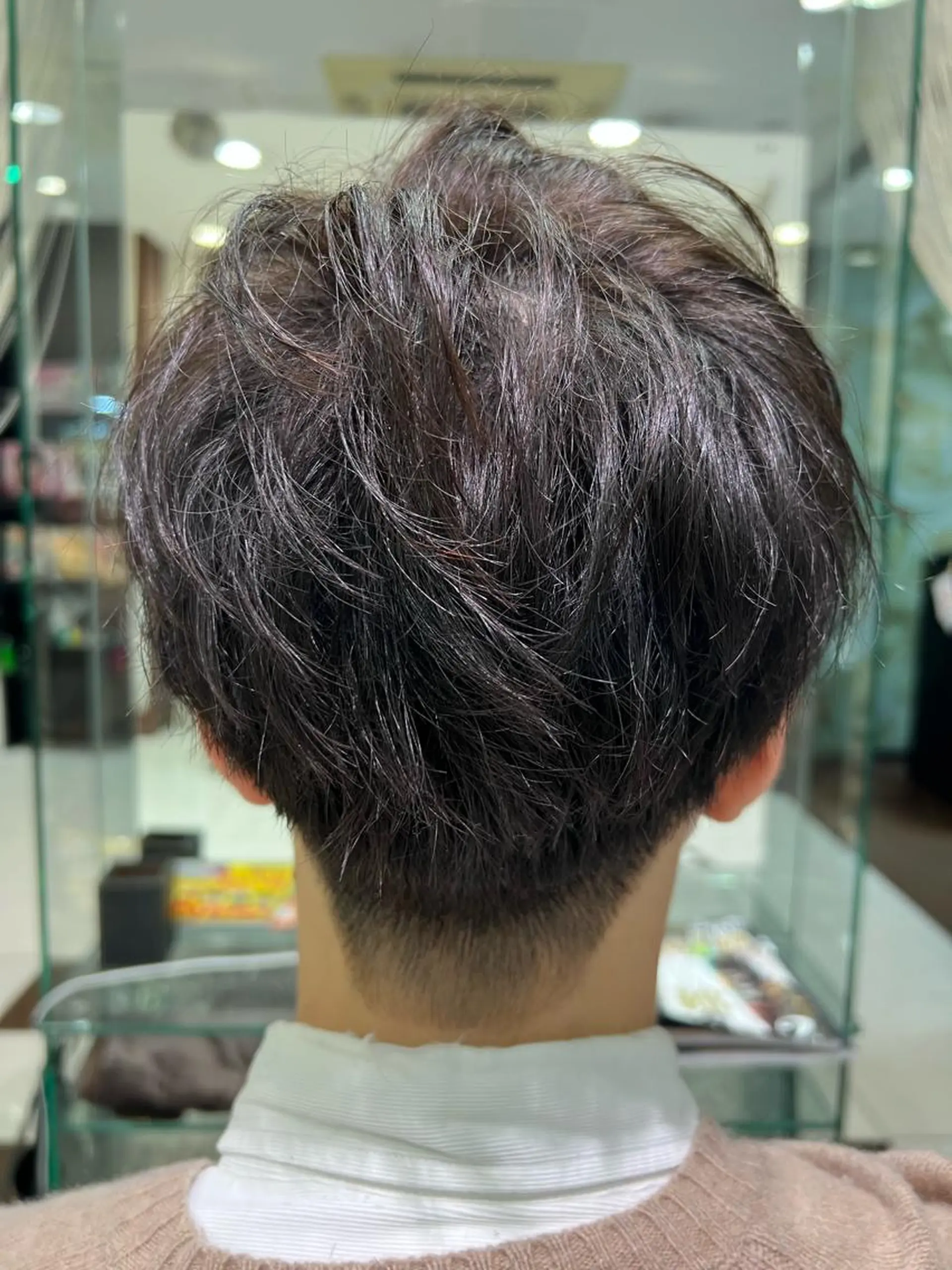 メンズ マッシュ 刈り上げ カット ヘアセット 古山 侑東 /メンズパーマのヘアスタイル