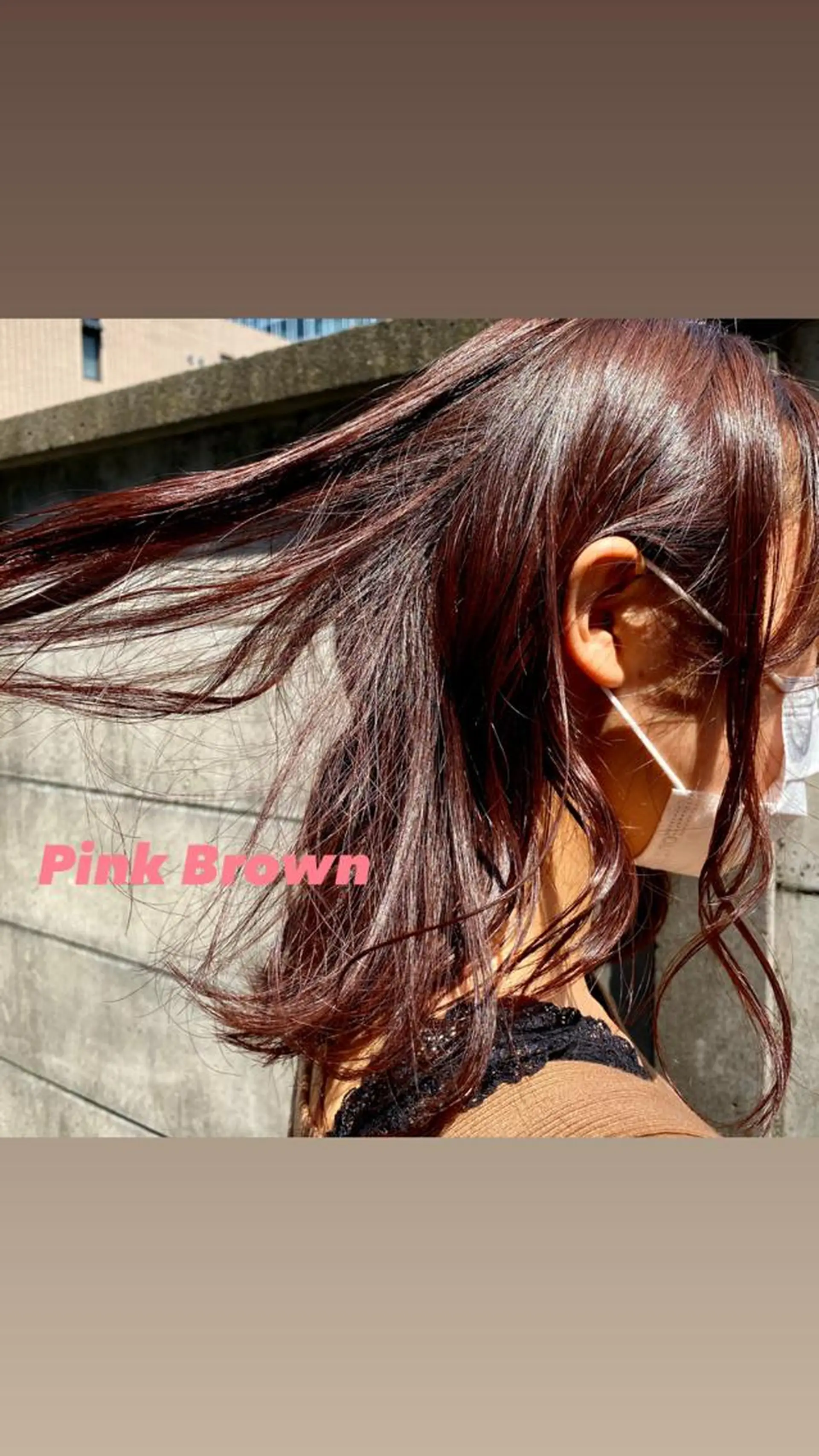 ミディアム カラー メンズ ブラウンカラー ピンクカラー ピンクブラウン 韓国スタイル Akiraのヘアスタイル