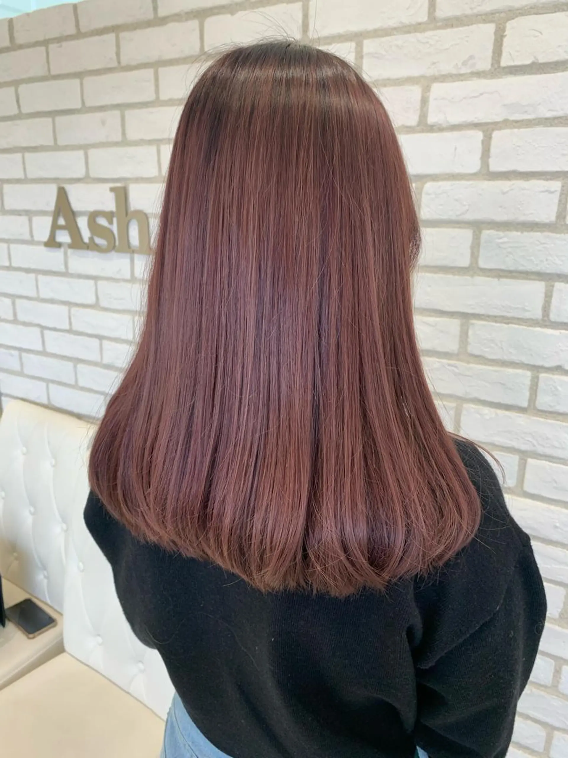 セミロング カラー 相原 瞳のヘアスタイル