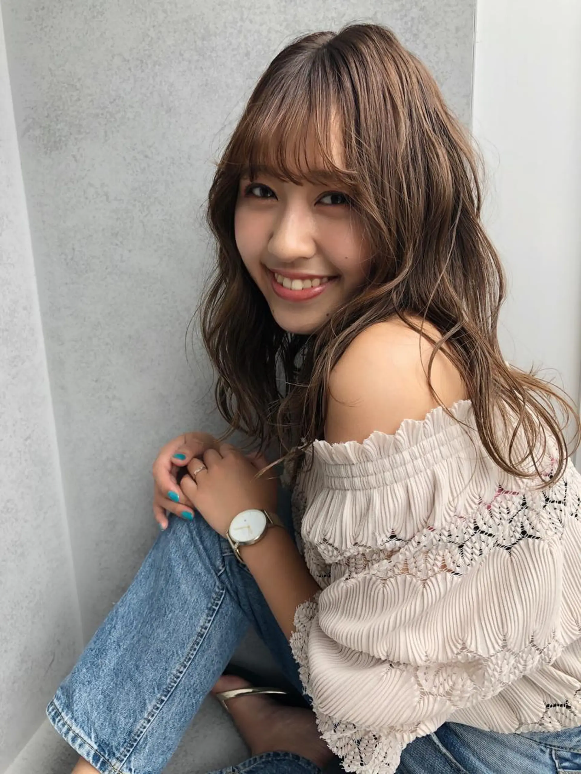 セミロング Minami🩵 新宿のヘアスタイル