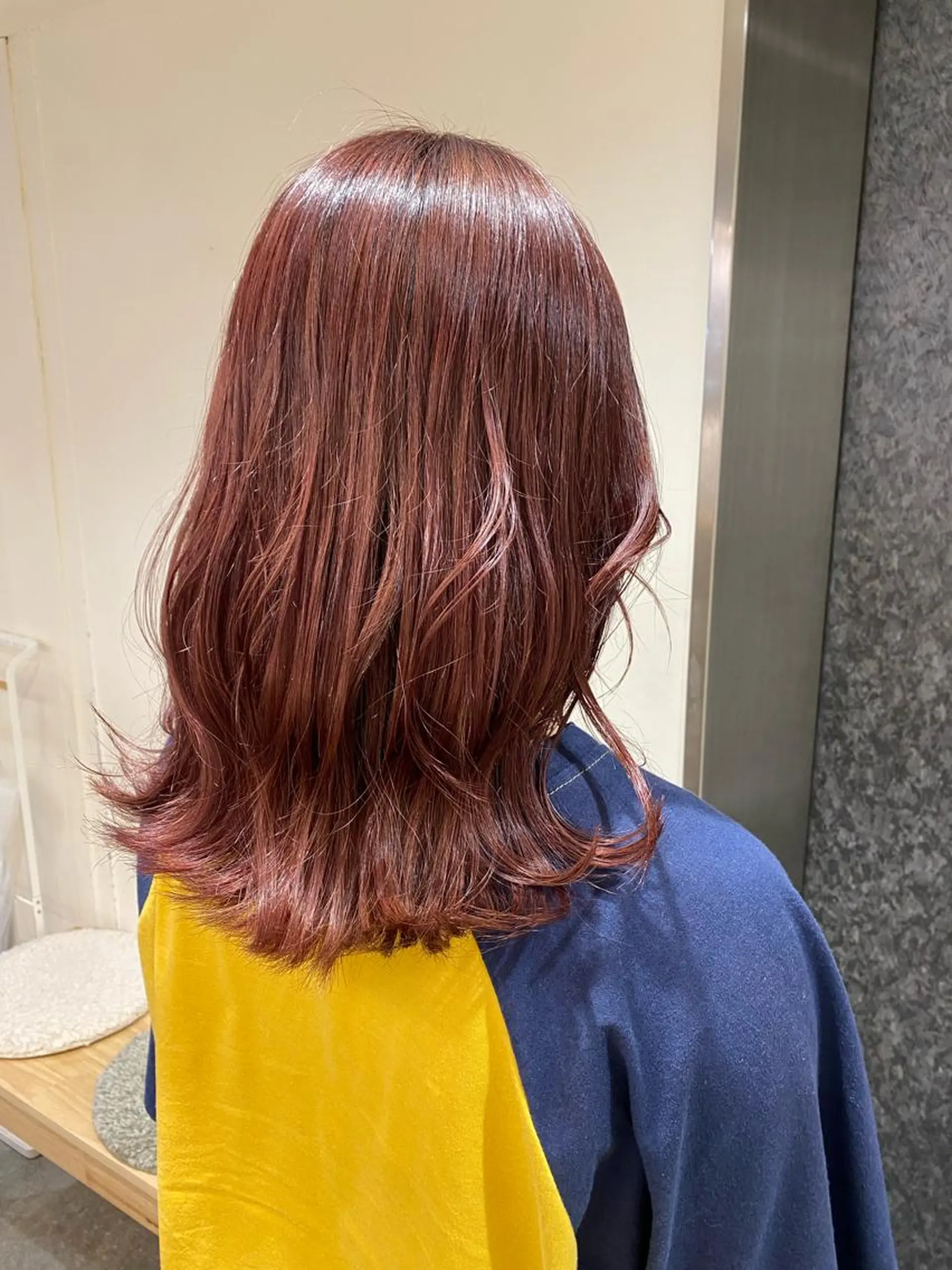 セミロング カラー ヘアアレンジ ピンクカラー ヘアカラー ボブ /ニュアンス/ satomi🧸💖のヘアスタイル