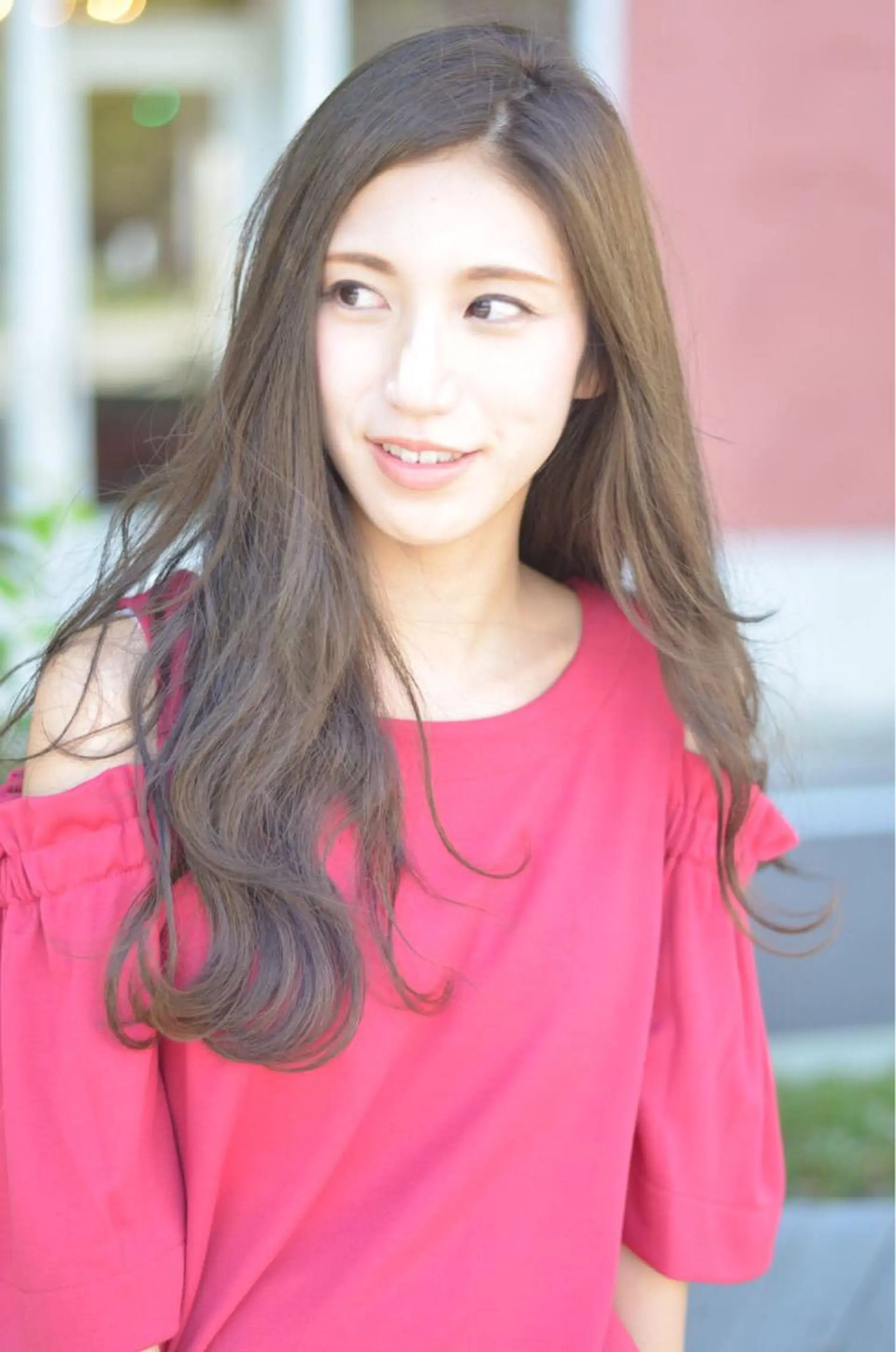 セミロング カラー アッシュ ベージュカラー GiseL天神カラー 髪質改善/ブリーチのヘアスタイル