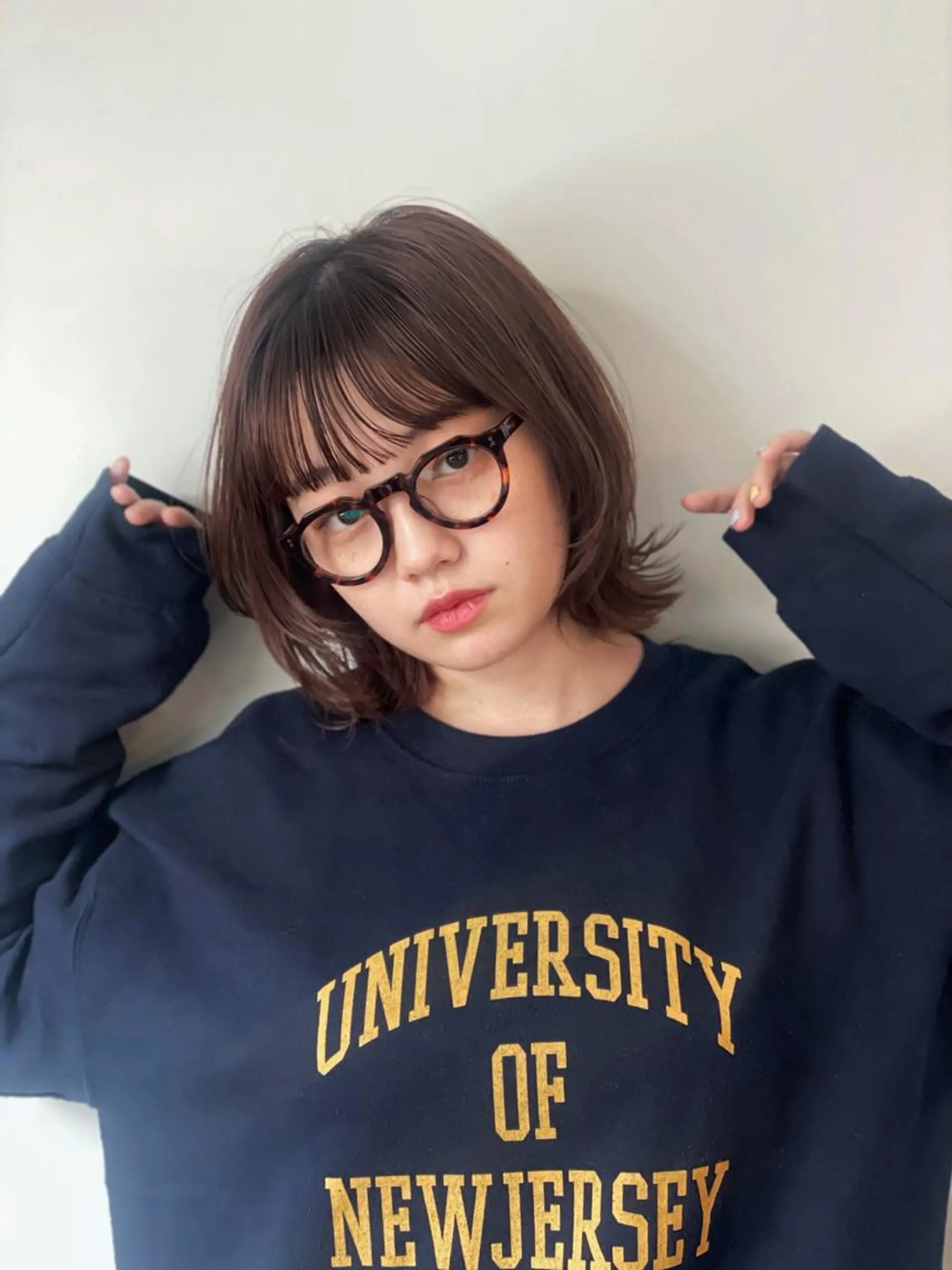 ショート ボブレイヤー ボブ レイヤーカット 野間 祐哉のヘアスタイル