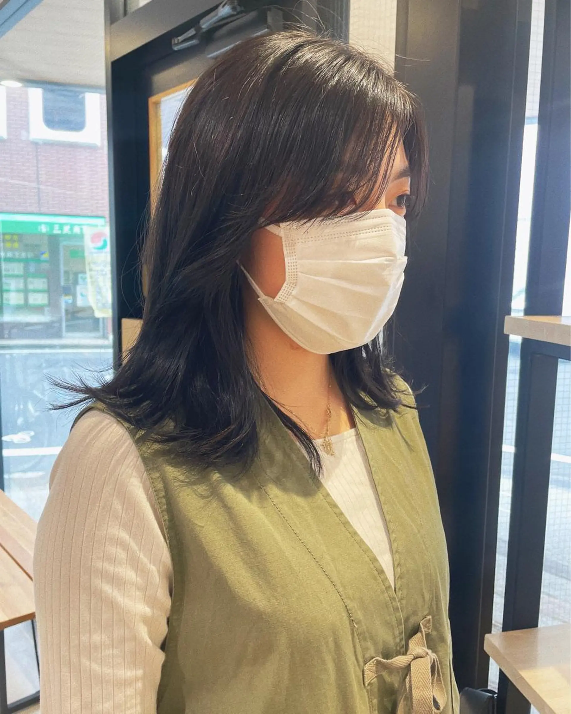 ミディアム カット ヘアカラー トリートメント haru/レイヤー/ ウルフのヘアスタイル