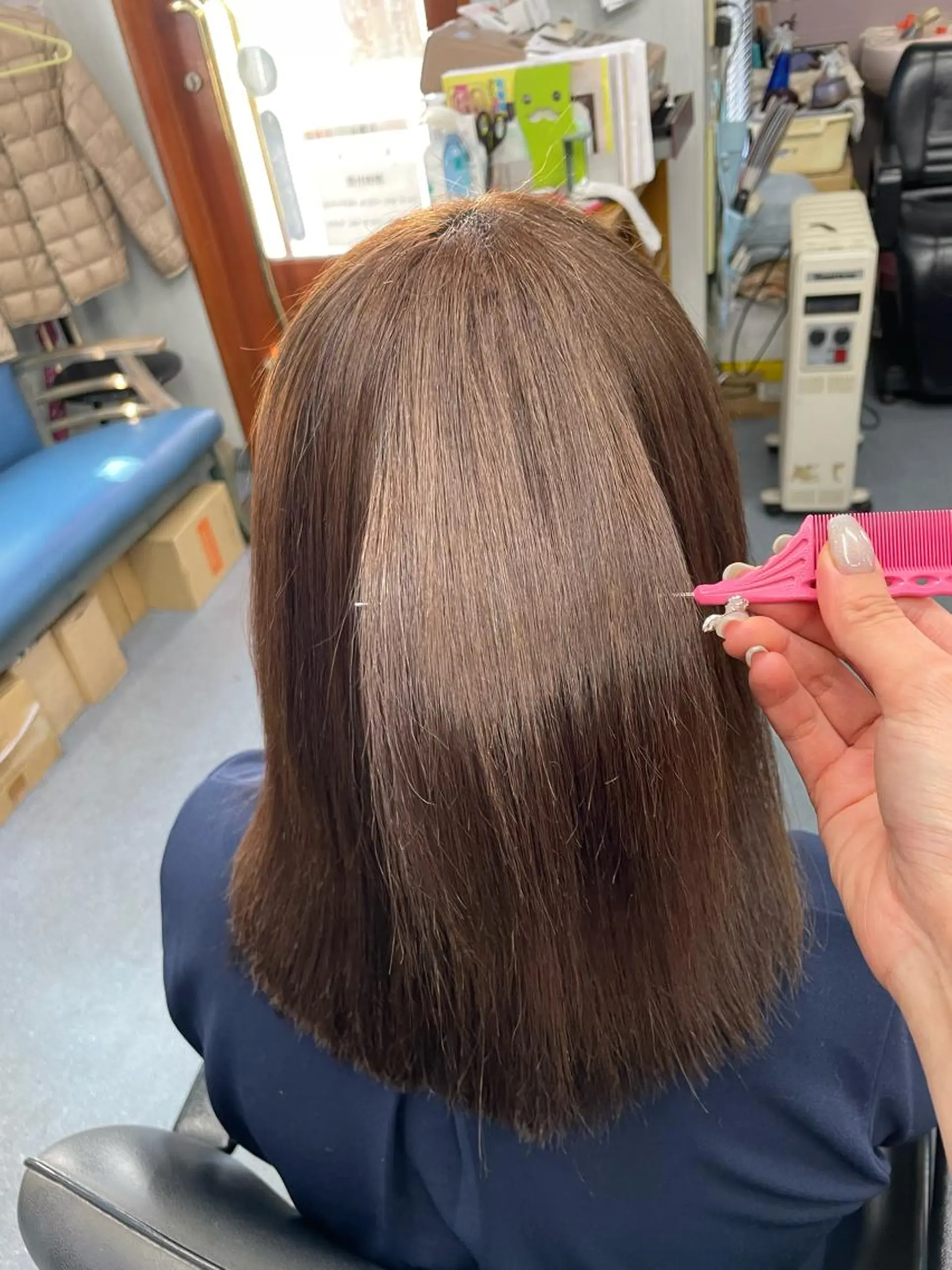 セミロング パーマ 縮毛矯正 美容室るーじゅ所属・美容室 るーじゅ/しいの木台のマツエク・マツパデザイン