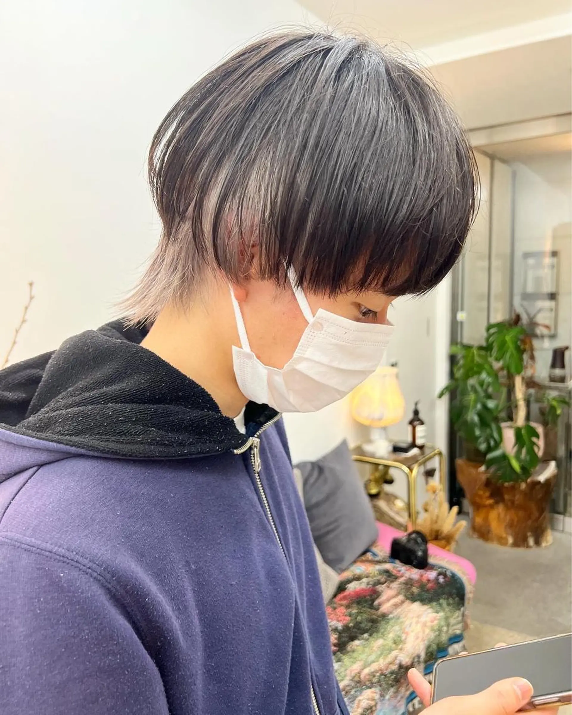 ミディアム カラー パーマ ヘアアレンジ メンズ 【池袋/スパイキー ショート】ⓝⓘⓜⓤのヘアスタイル